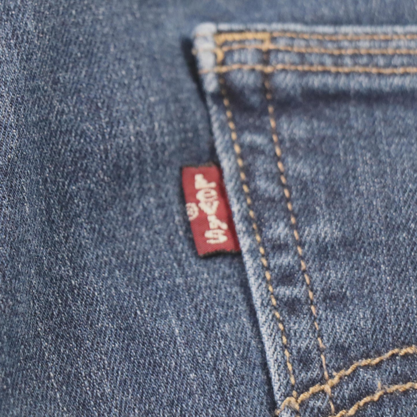 Levi's 711 Red Tab W32 L28 Slim Straight Leg Blue Denim Jeans