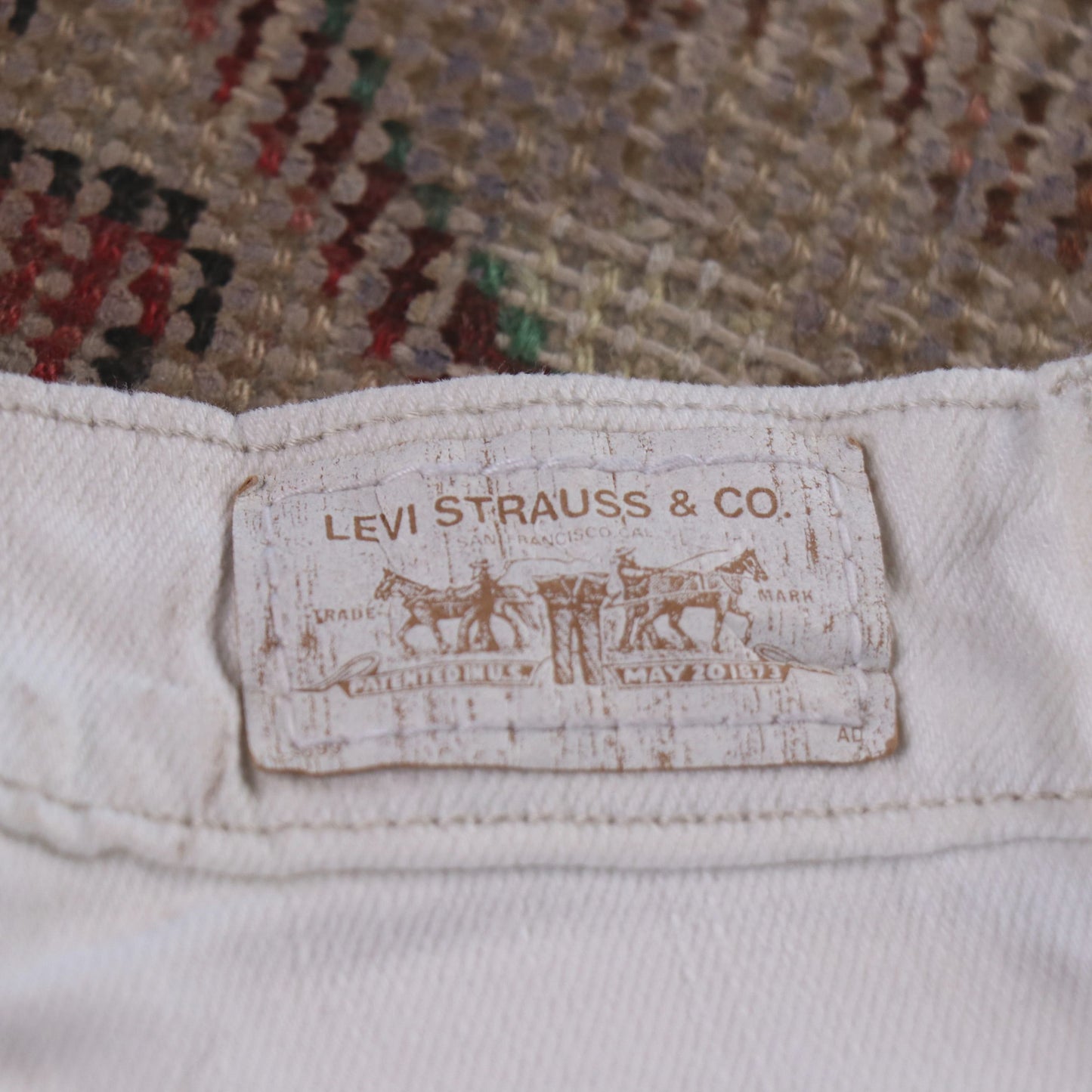 Levi's 513 W28 L27 Straight Leg Slim Fit White Denim Jeans