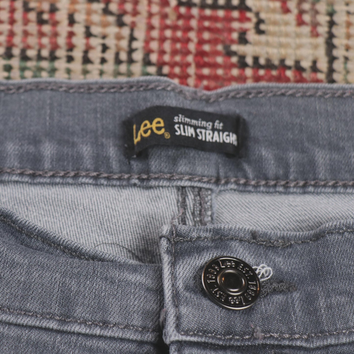 Lee W30 L30 Straight Leg Grey Denim Jeans