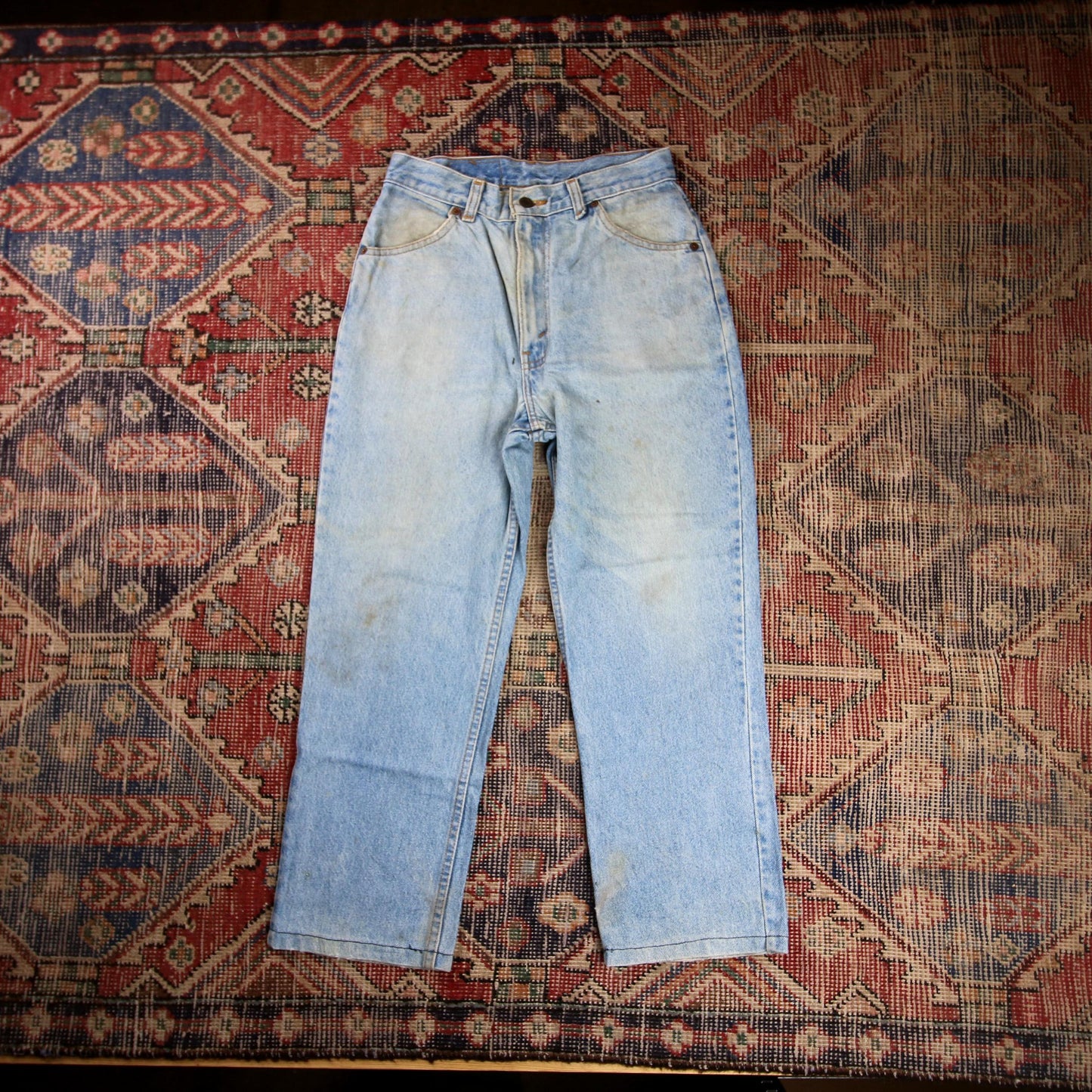 Levi's Orange Tab W28 L25 Tapered Leg Relaxed Fit Blue Denim Jeans