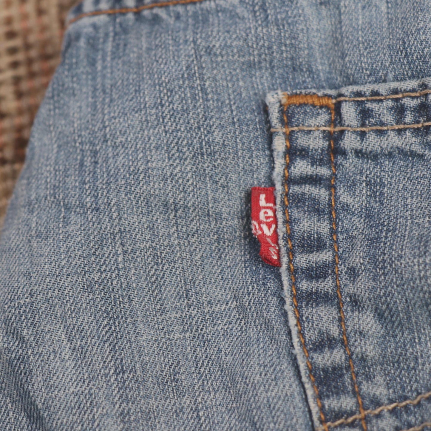 Levi's W36 L33 Straight Leg Blue Denim Jeans