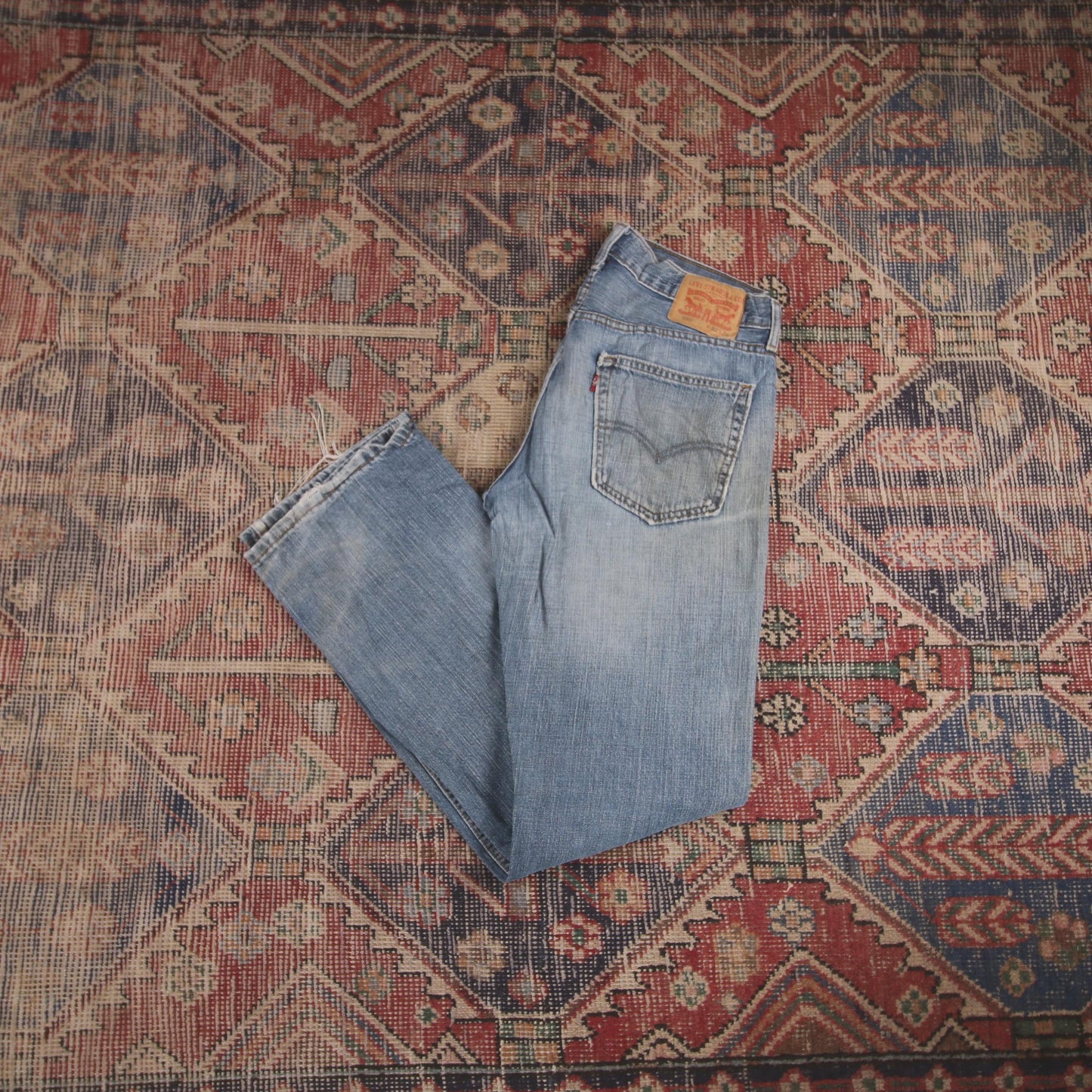 Levi's 559 W34 L33 Straight Leg Relaxed Fit Blue Denim Jeans