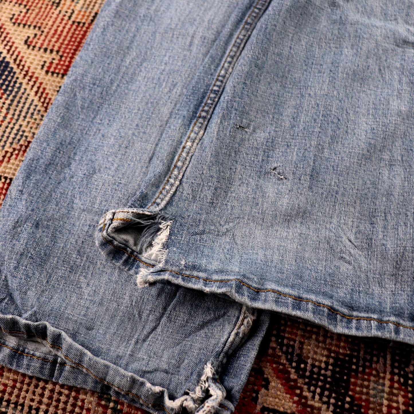 Wrangler W36 L30 Straight Blue Denim Jeans