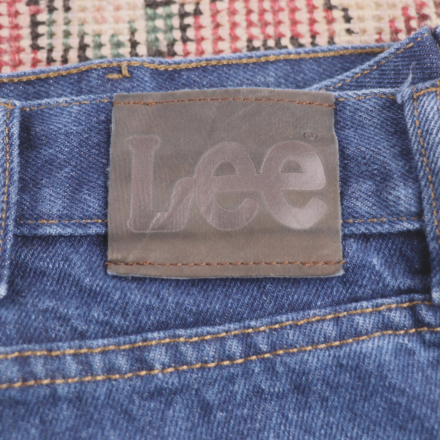 Lee W42 L30 Straight Leg Relaxed Fit Blue Denim Jeans