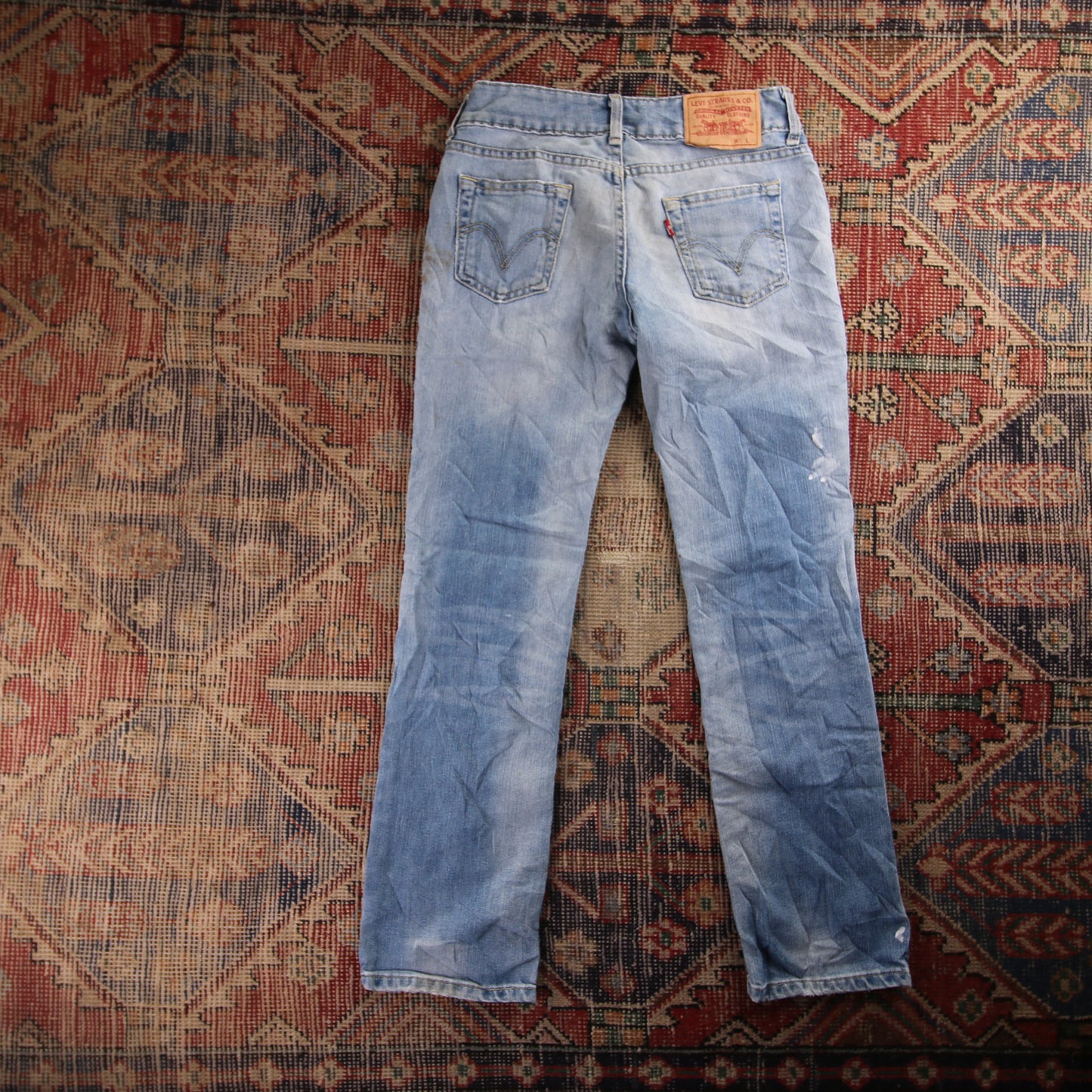 Levi's 187 Red Tab W30 L30 Straight Leg Blue Denim Jeans