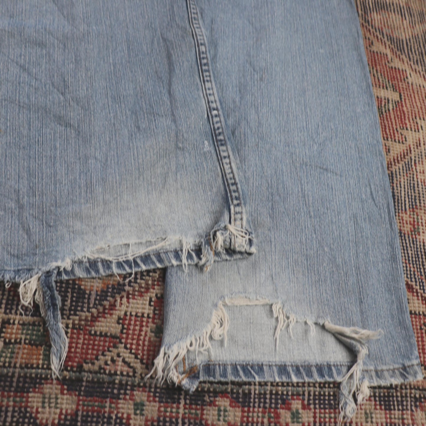 Wrangler W38 L30 Straight Leg Relaxed Fit Blue Denim Jeans