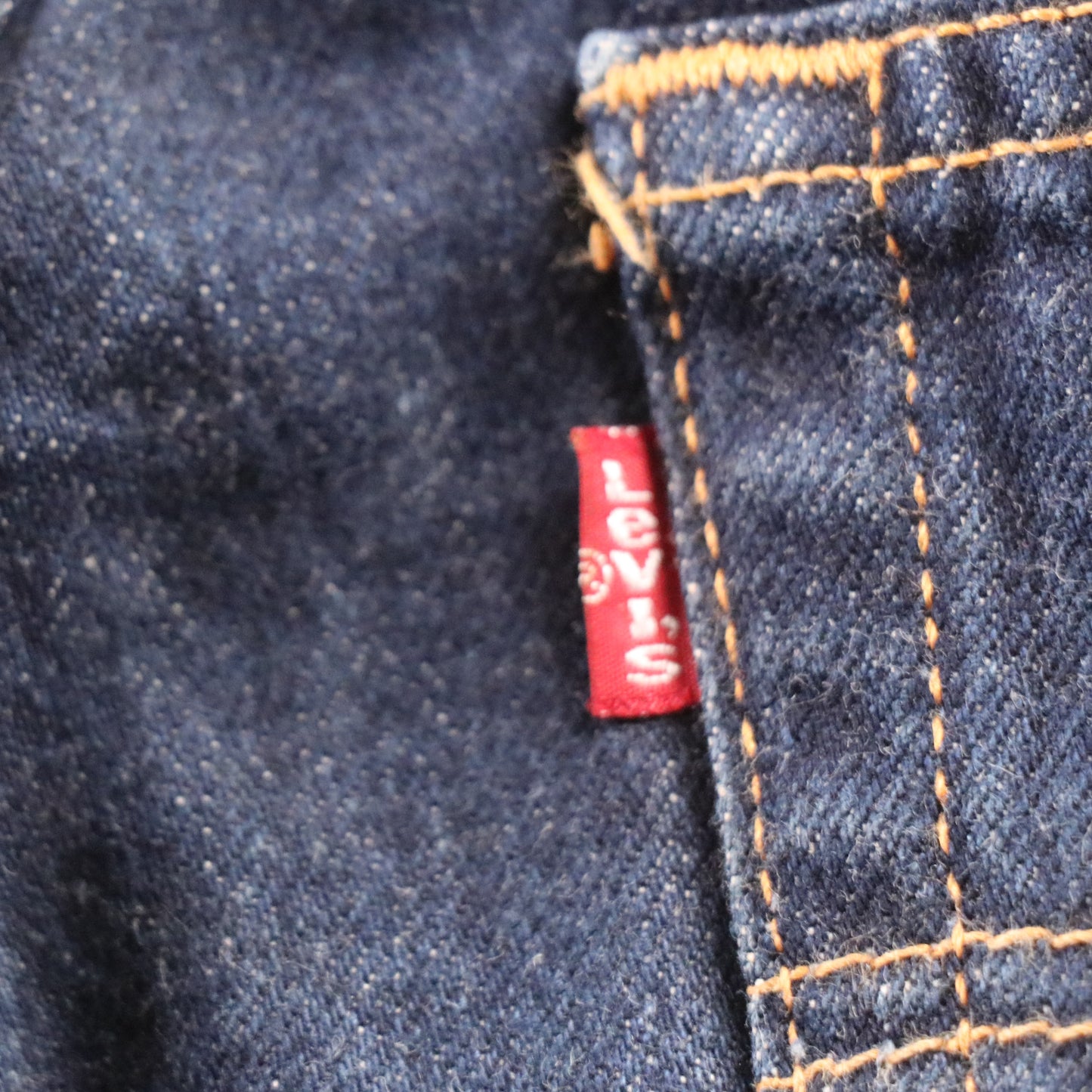 Levi's 513 Red Tab W34 L33 Straight Leg Slim Fit Blue Denim Jeans