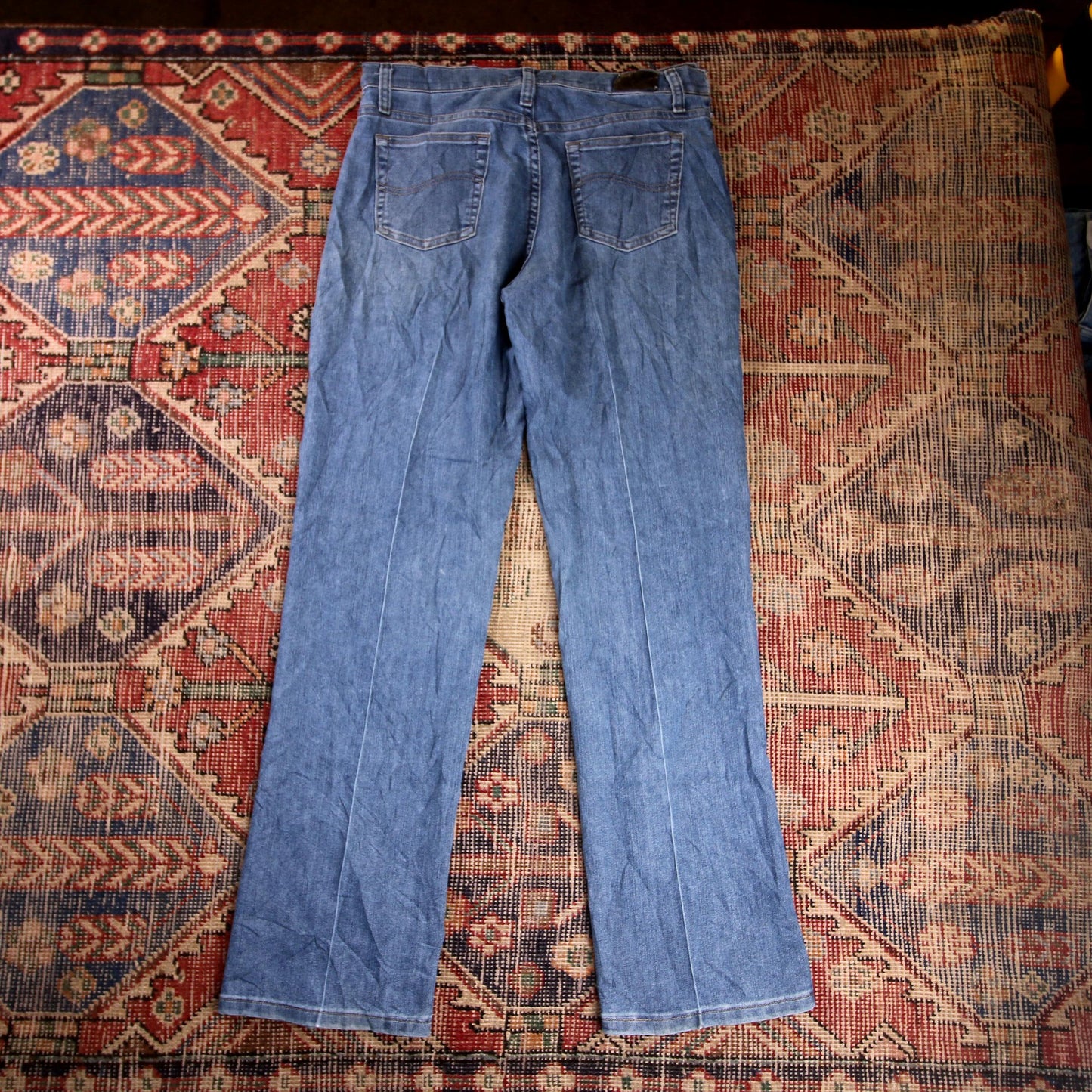 Lee W30 L31 Straight Leg Relaxed Fit Blue Denim Jeans