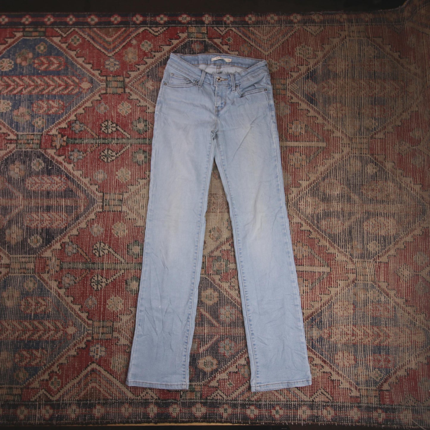 Levi's 714 W24 L28 Skinny Blue Denim Jeans
