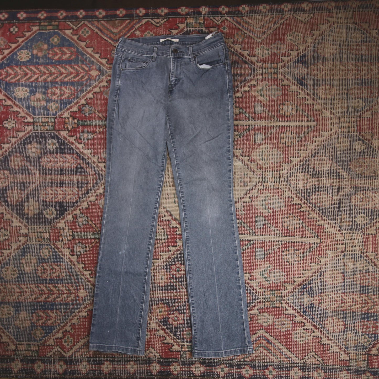 Levi's 505 W28 L31 Straight Leg Regular Fit Blue Denim Jeans