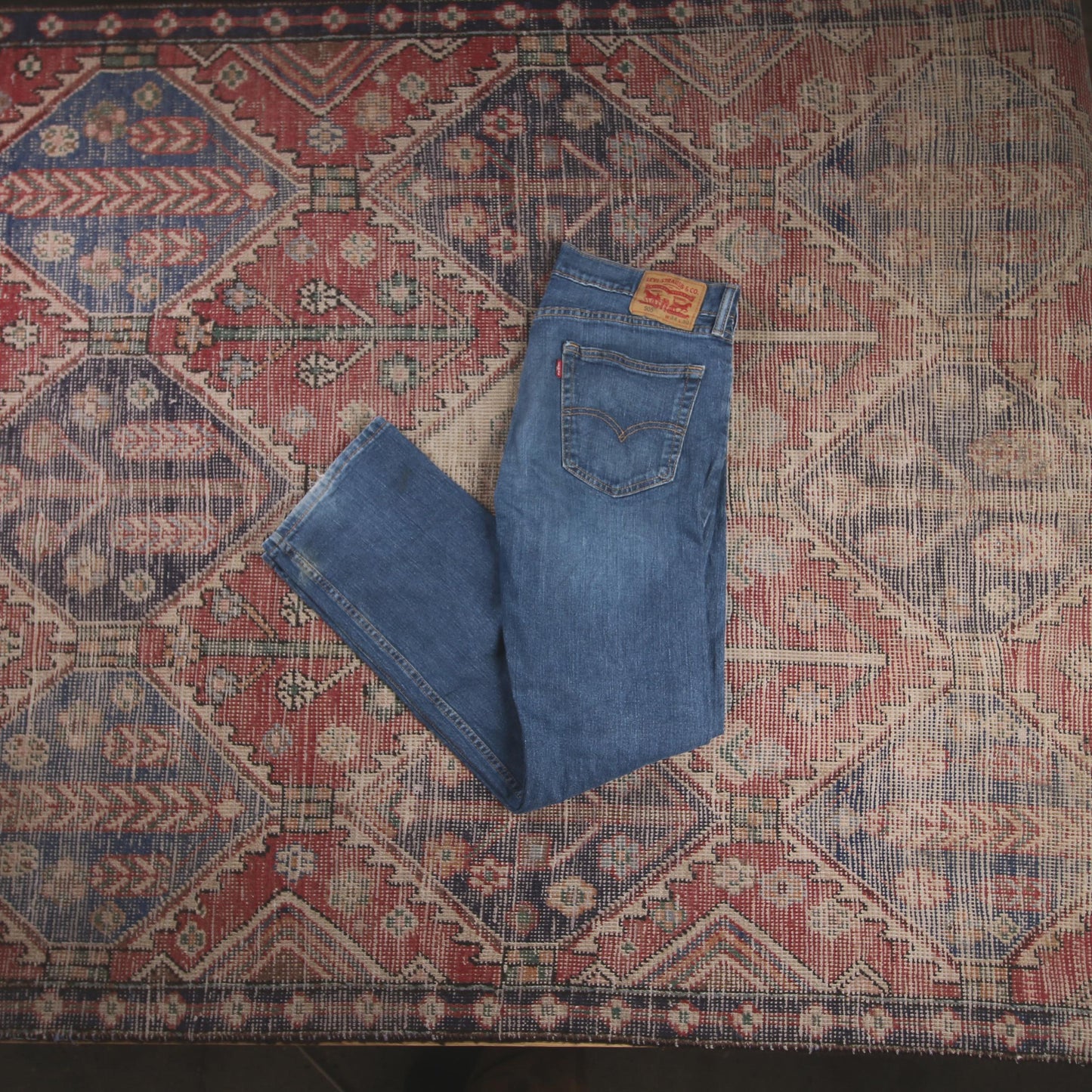 Levi's 505 W32 L30 Straight Leg Regular Fit Blue Denim Jeans