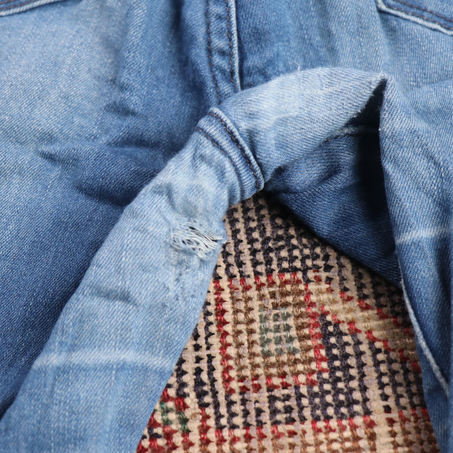 Levi's W26 L28 Skinny Classic Ripped Style Blue Denim Jeans