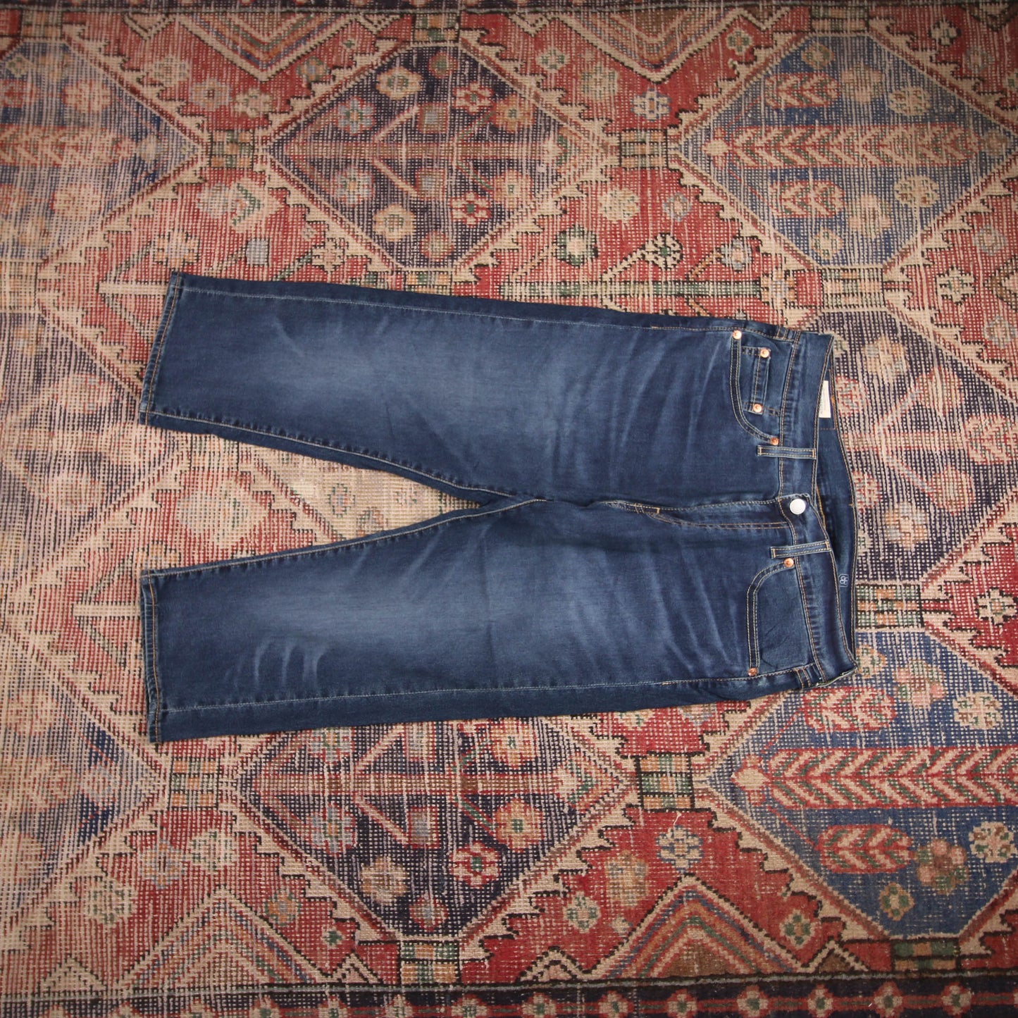 Levi's 505 W32 L20 Straight Leg Regular Fit Blue Denim Jeans