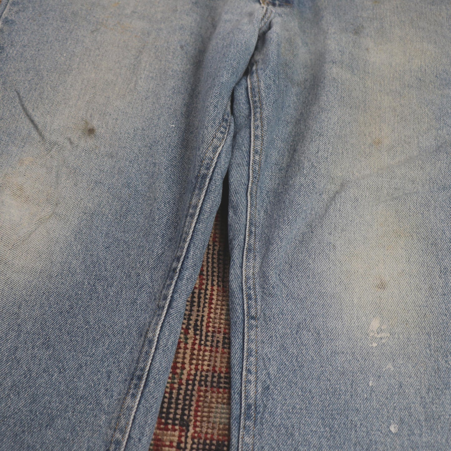 Lee W38 L28 Straight Leg Loose Fit Blue Denim Jeans