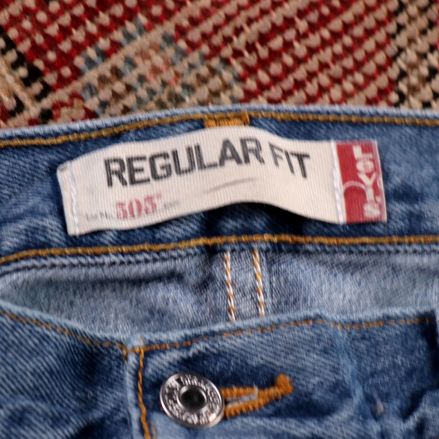 Levi's 505 W36 L32 Straight Leg Regular Fit Blue Denim Jeans