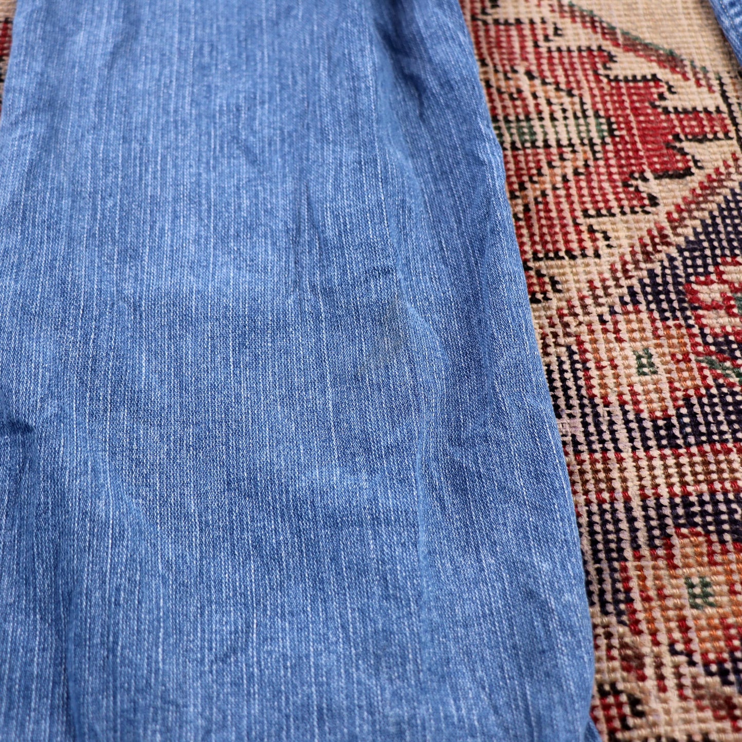Lee W38 L32 Straight Leg Relaxed Fit Blue Denim Jeans