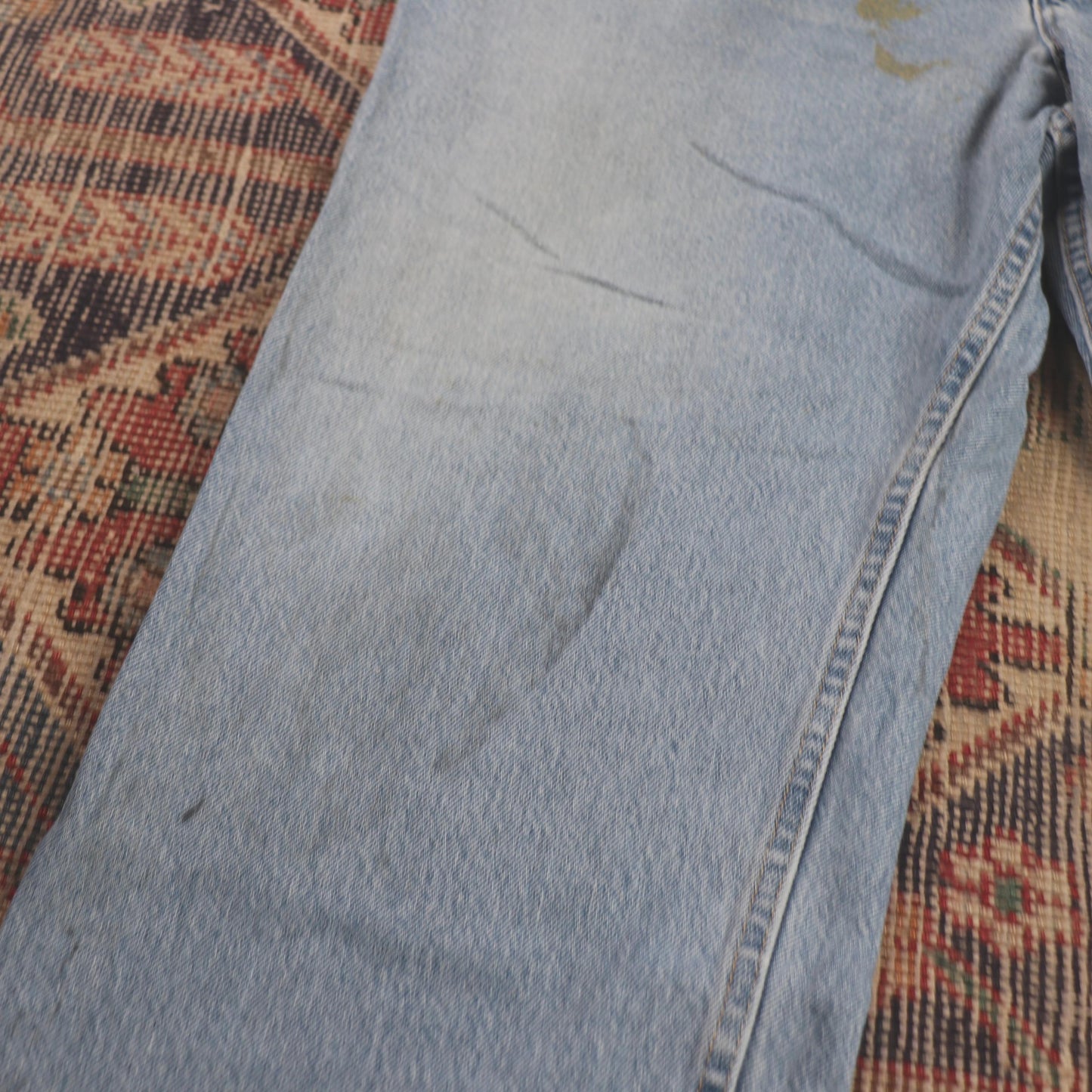 Lee W46 L29 Straight Leg Loose Fit Blue Denim Jeans