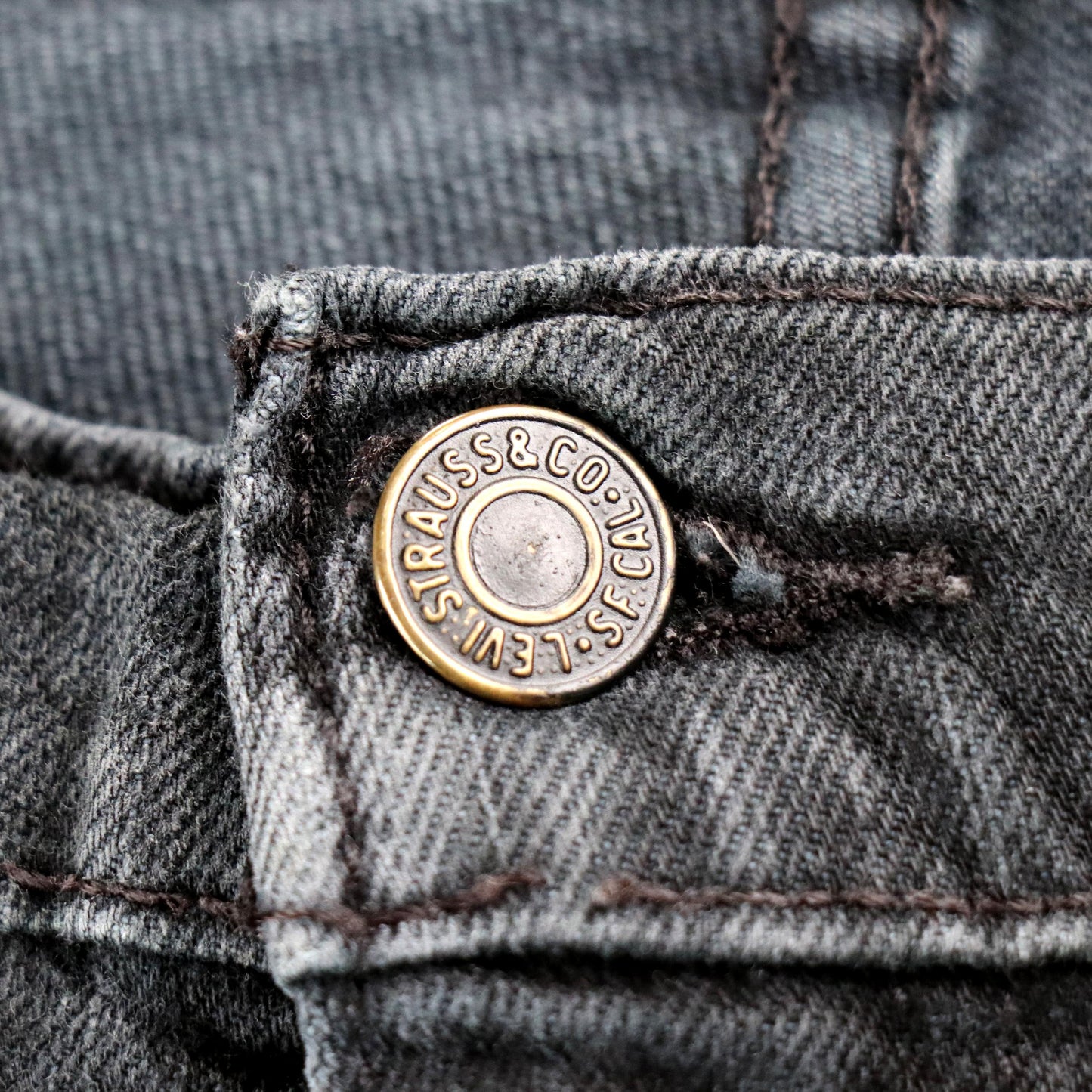 Levi's W36 L30 Straight :Leg Black Denim Jeans