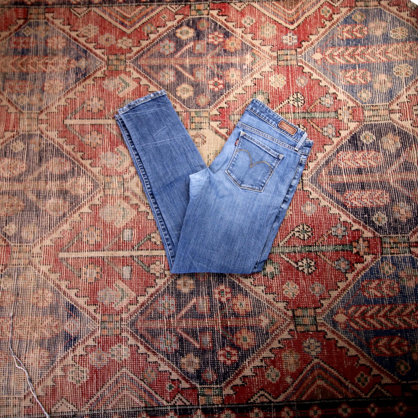 Levi's W30 L29 Skinny Blue Denim Jeans