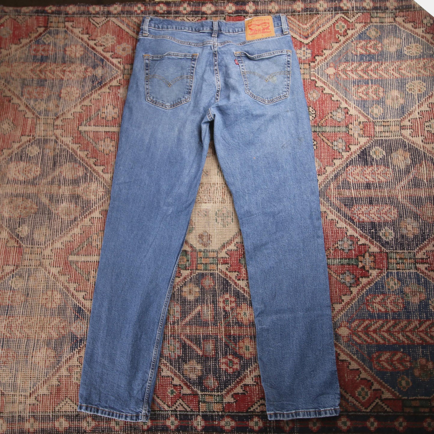 Levi's 514 W34 L32 Straight Leg Blue Denim Jeans