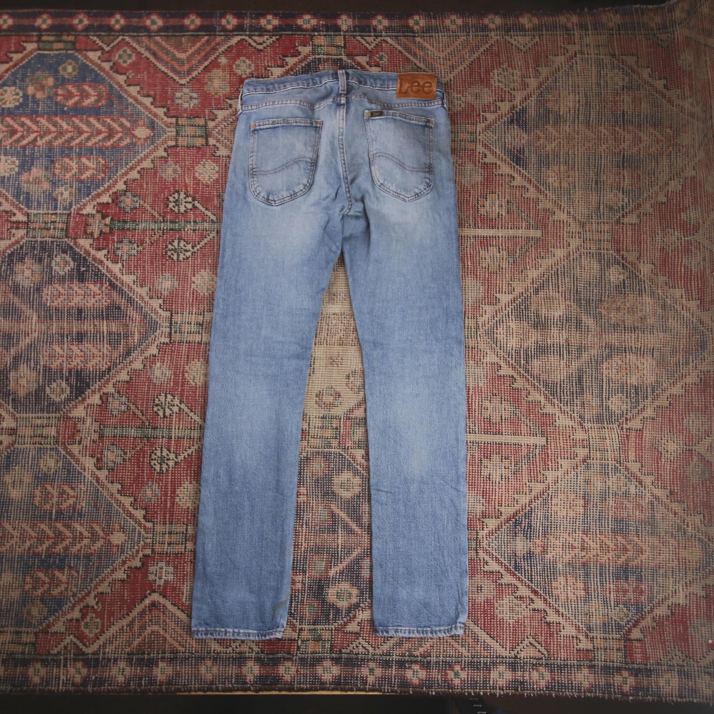Lee W30 L30 Skinny Classic Ripped Style Blue Denim Jeans