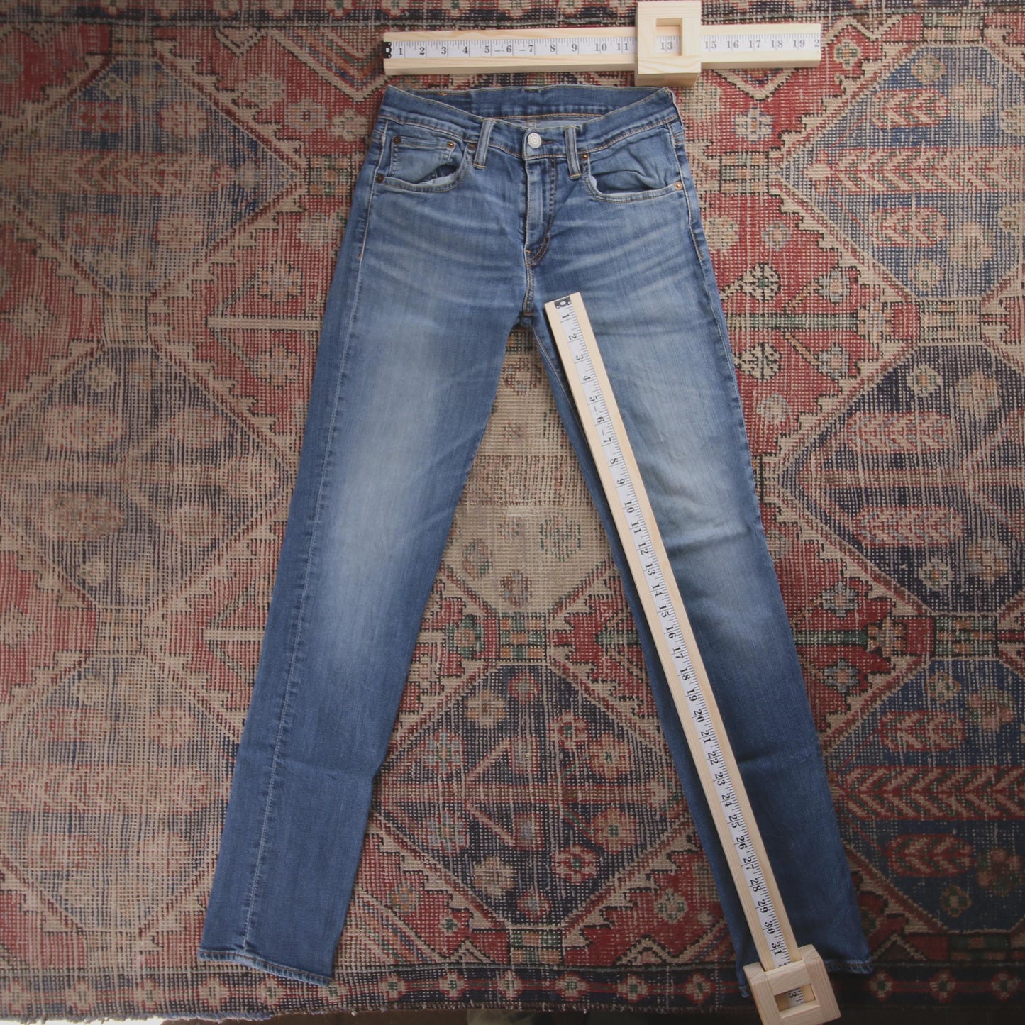 Levi's 511 W26 L32 Slim Fit Blue Denim Jeans