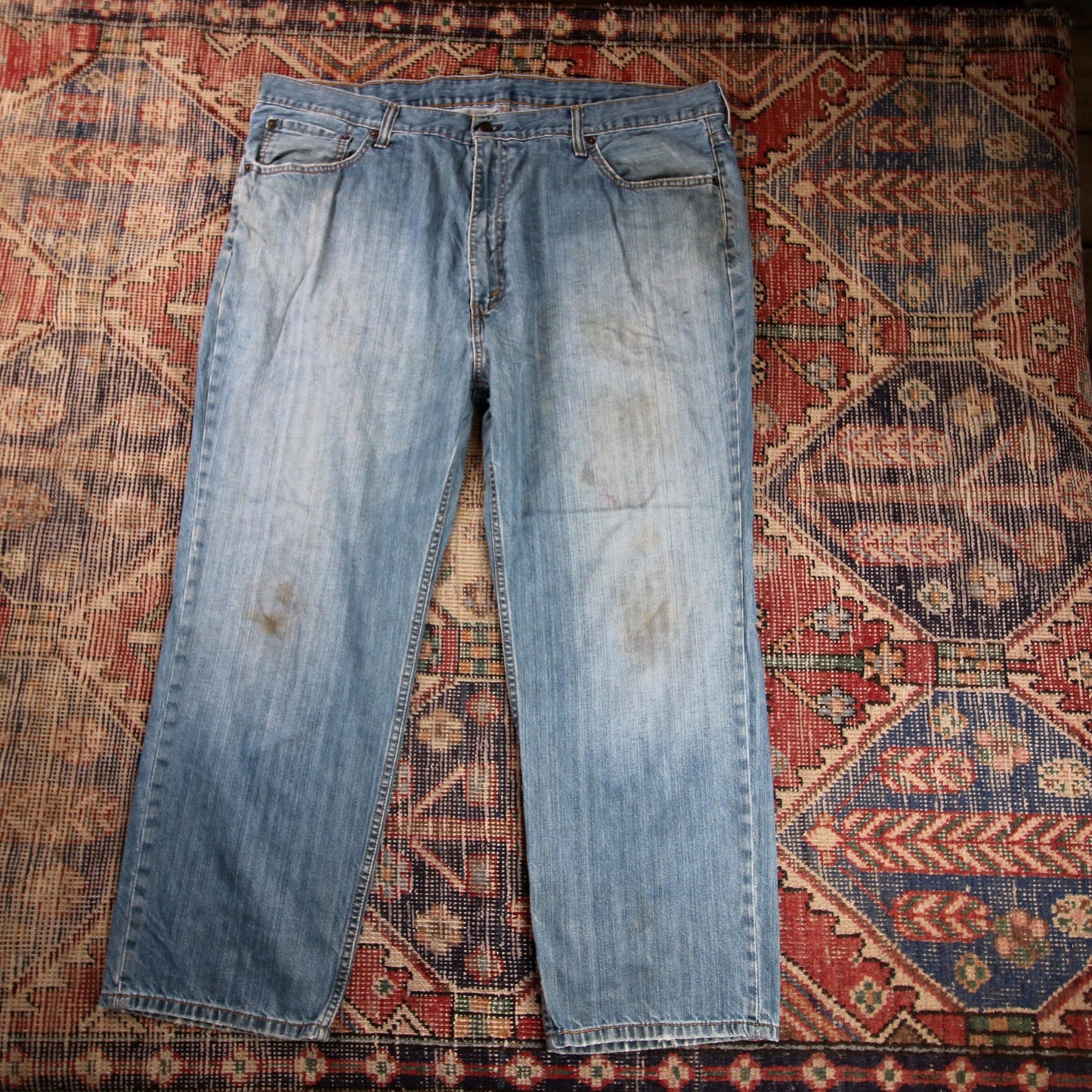 Levi's 559 W42 L26 Straight Leg Relaxed Fit Blue Denim Jeans