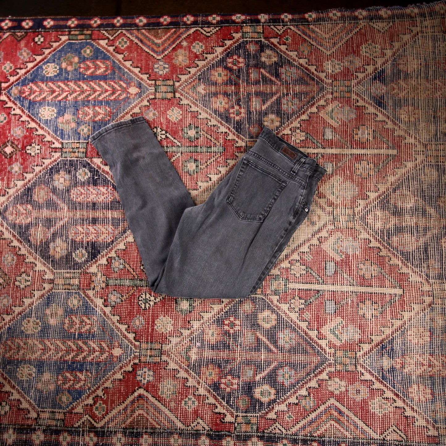 Lee W30 L28 Straight Leg Relaxed Fit Black Denim Jeans