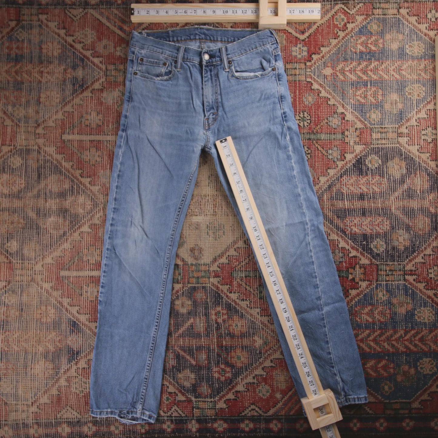Levi's 513 W30 L30 Straight Leg Slim Fit Blue Denim Jeans