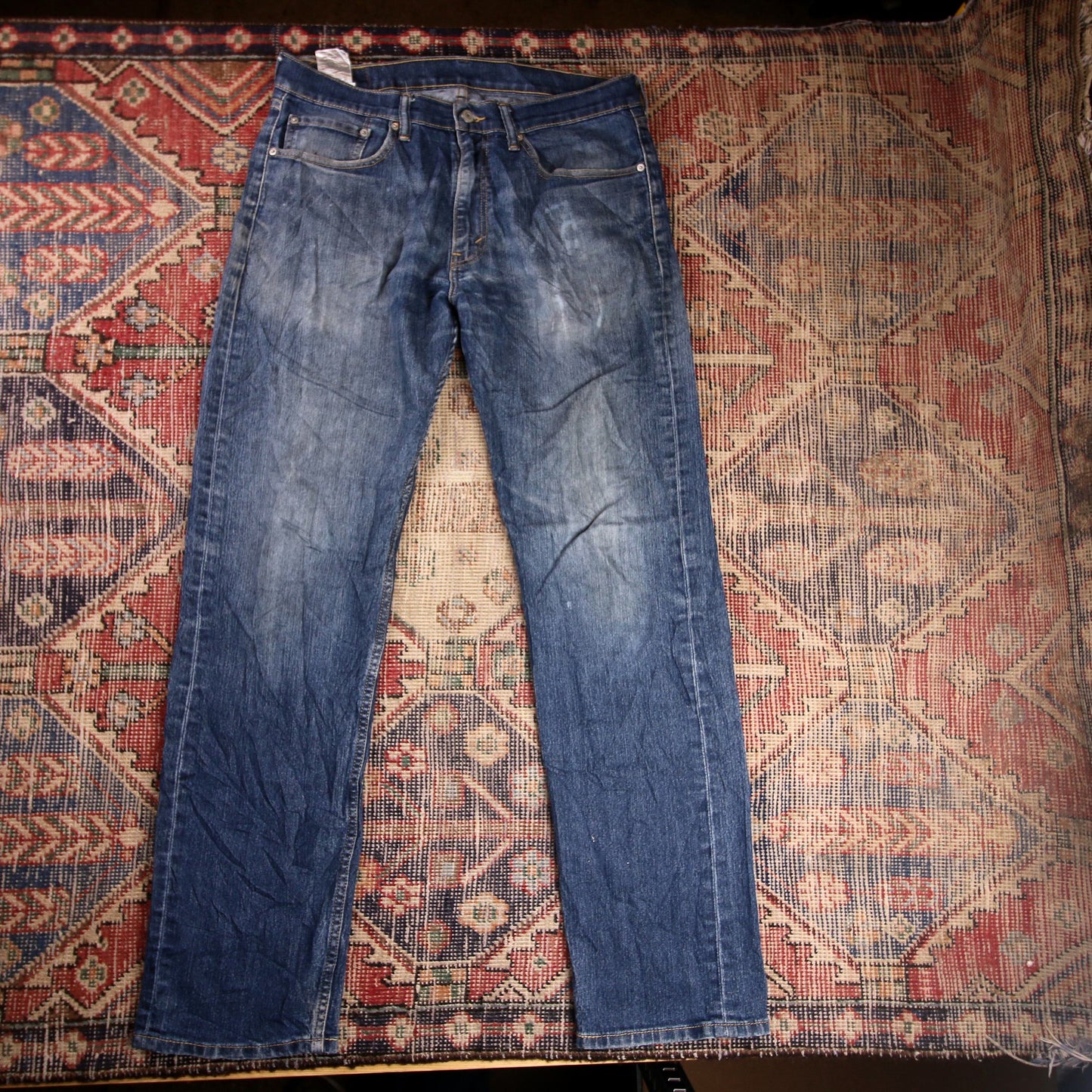 Levi's 505 W36 L33 Straight Leg Regular Fit Blue Denim Jeans
