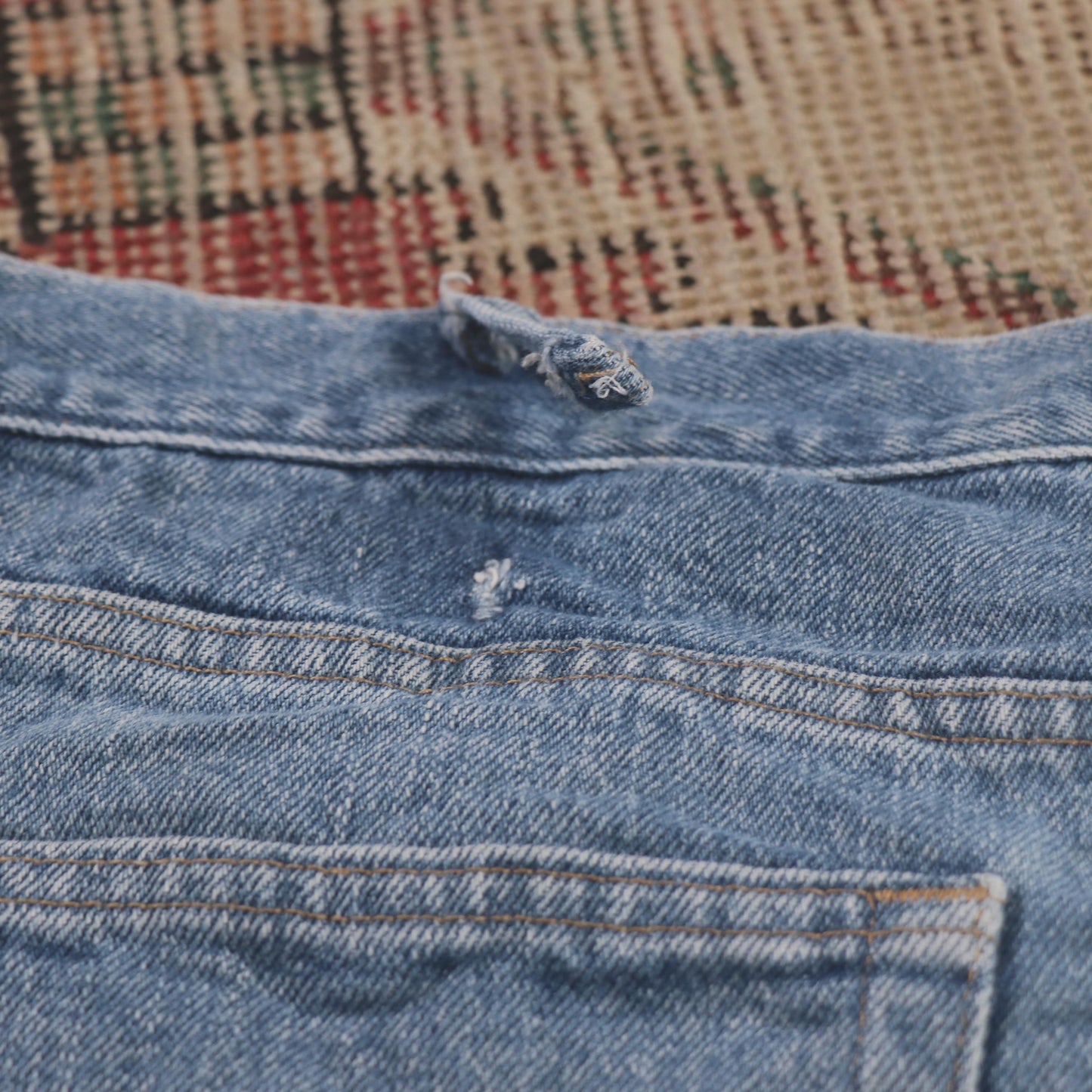 Wrangler W40 L30 Straight Leg Relaxed Fit Blue Denim Jeans