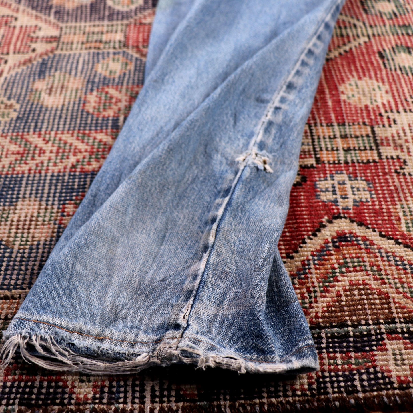 Wrangler W30 L34 Straight Leg Relaxed Fit Blue Denim Jeans