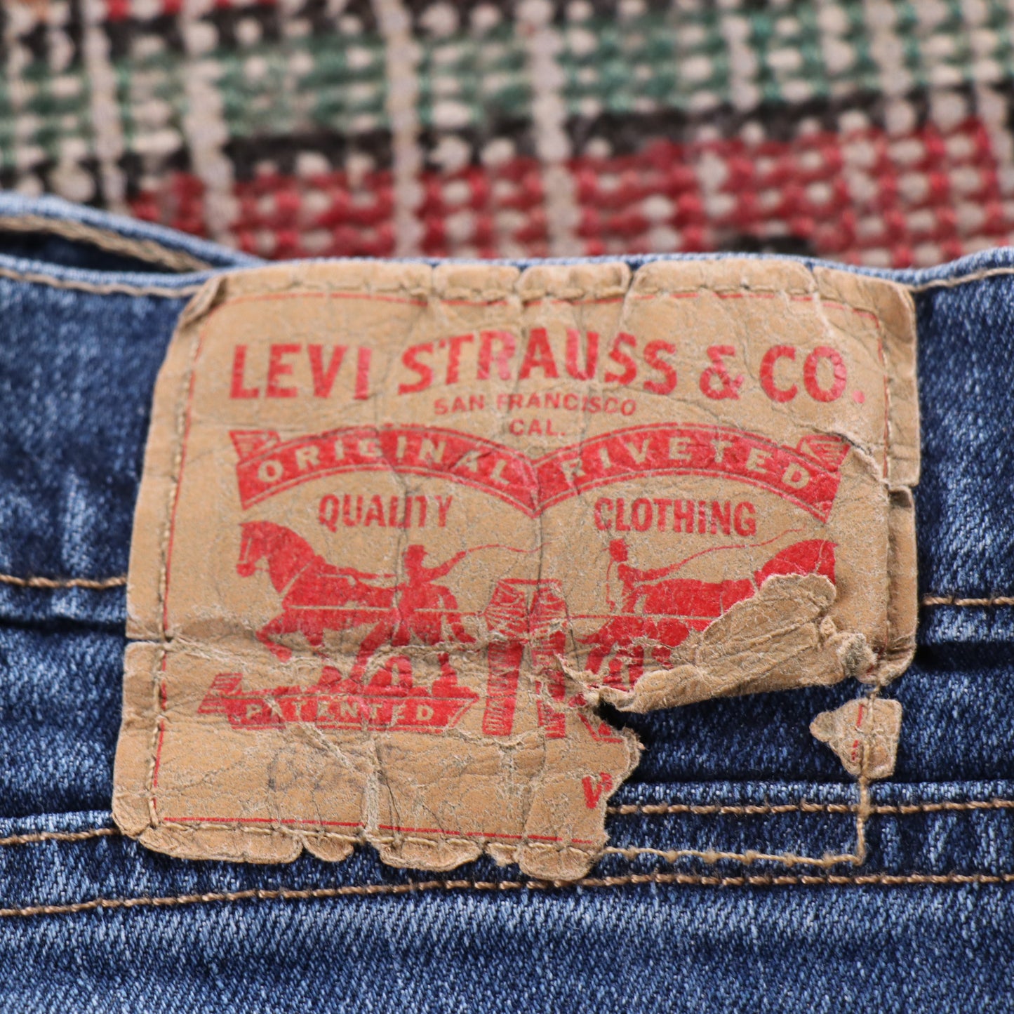 Levi's Red Tab W38 L31 Straight Leg Jeans Blue Denim Jeans