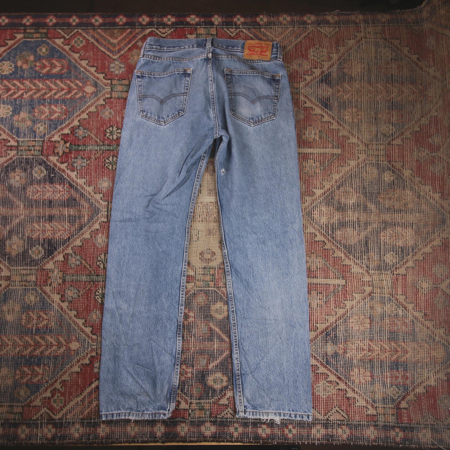 Levi's 505 W32 L30 Straight Leg Regular Fit Blue Denim Jeans