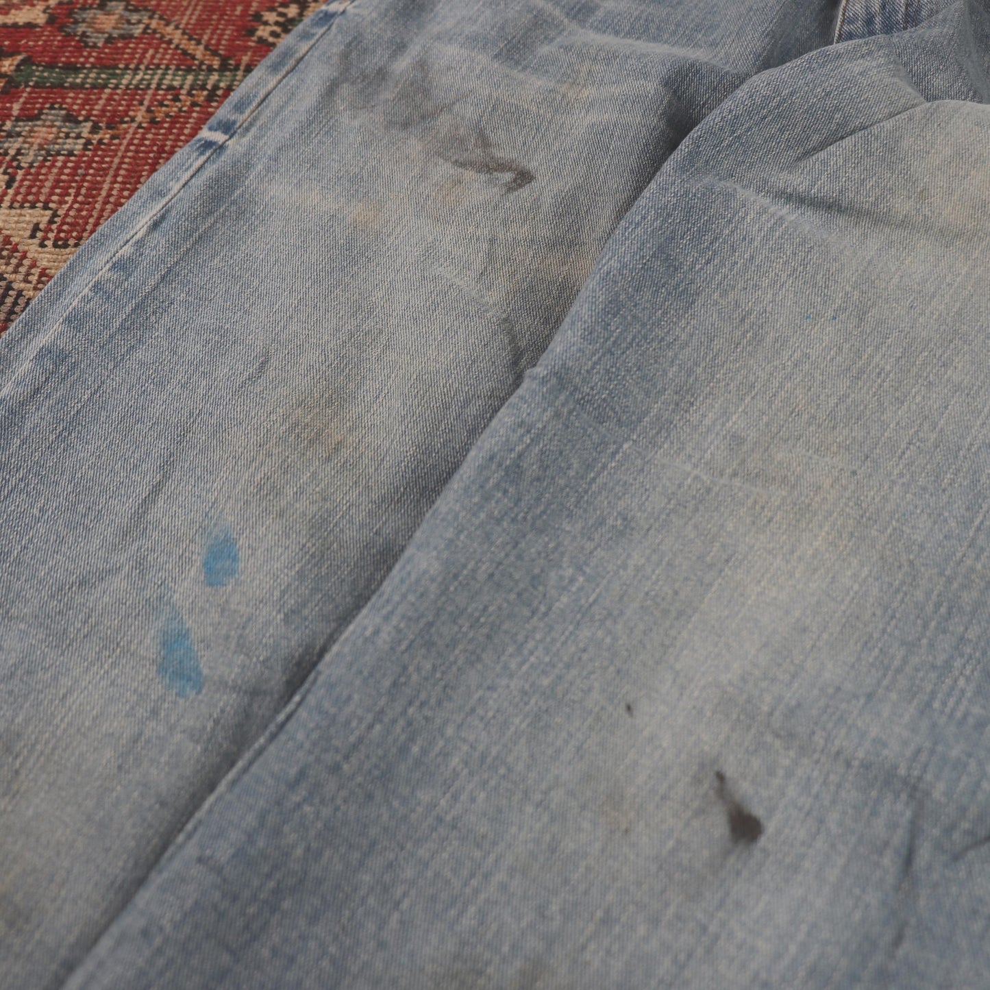 Wrangler W32 L29 Straight Leg Relaxed Fit Blue Denim Jeans