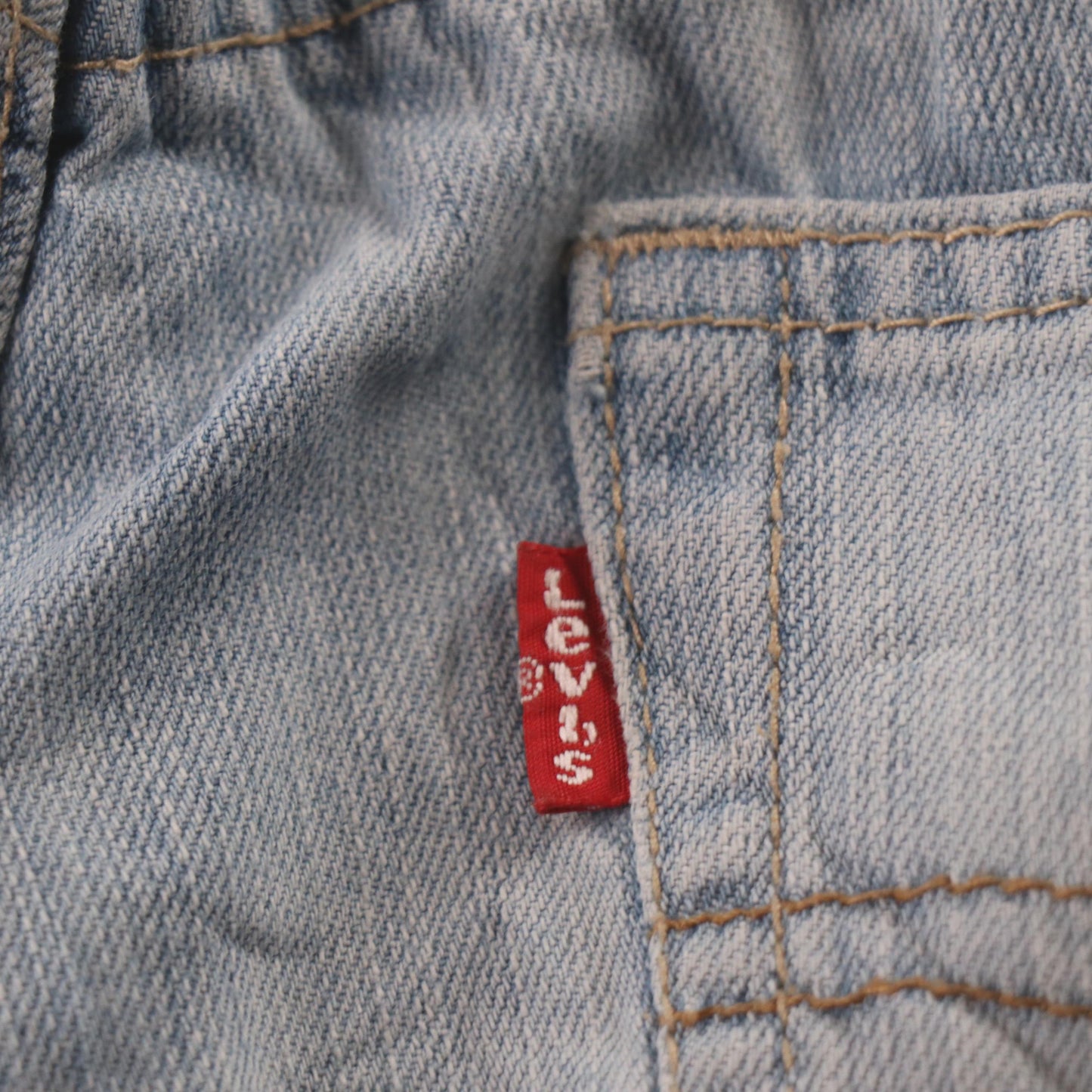 Levi's 505 Red Tab W26 L26 Straight Leg Regular Fit Blue Denim Jeans