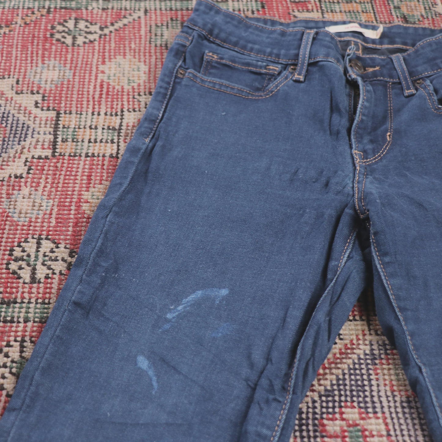Levi's 711 W26 L29 Skinny Blue Denim Jeans