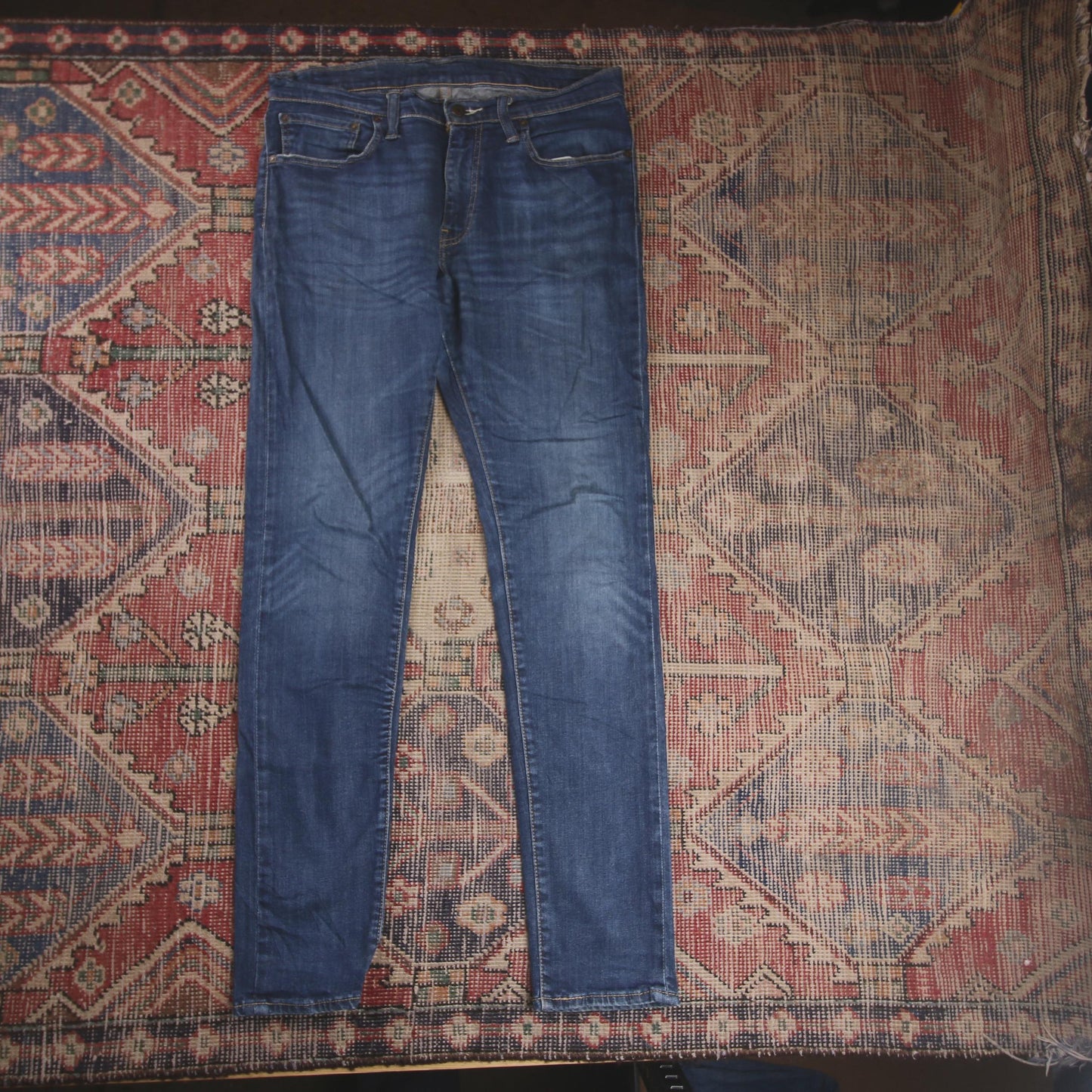 Levi's 512 W34 L32 Tapered Leg Slim Fit Blue Denim Jeans
