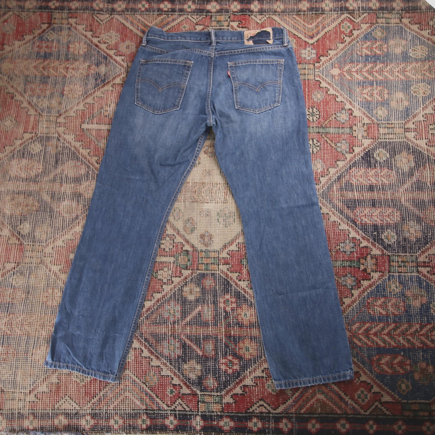 Levi's W32 L28 Straight Leg Blue Denim Jeans