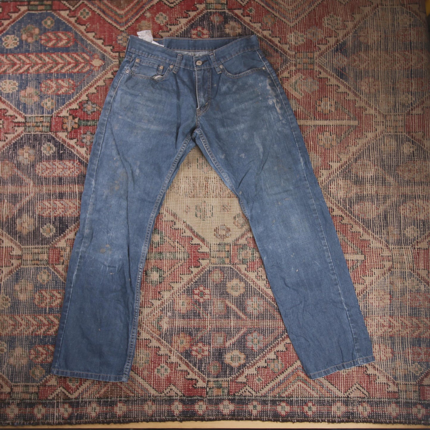 Levi's 514 W28 L27 Straight Leg Relaxed Fit Blue Denim Jeans