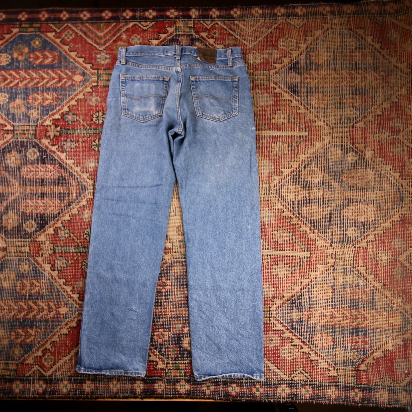 Lee W30 L29 Straight Leg Relaxed Fit Blue Denim Jeans