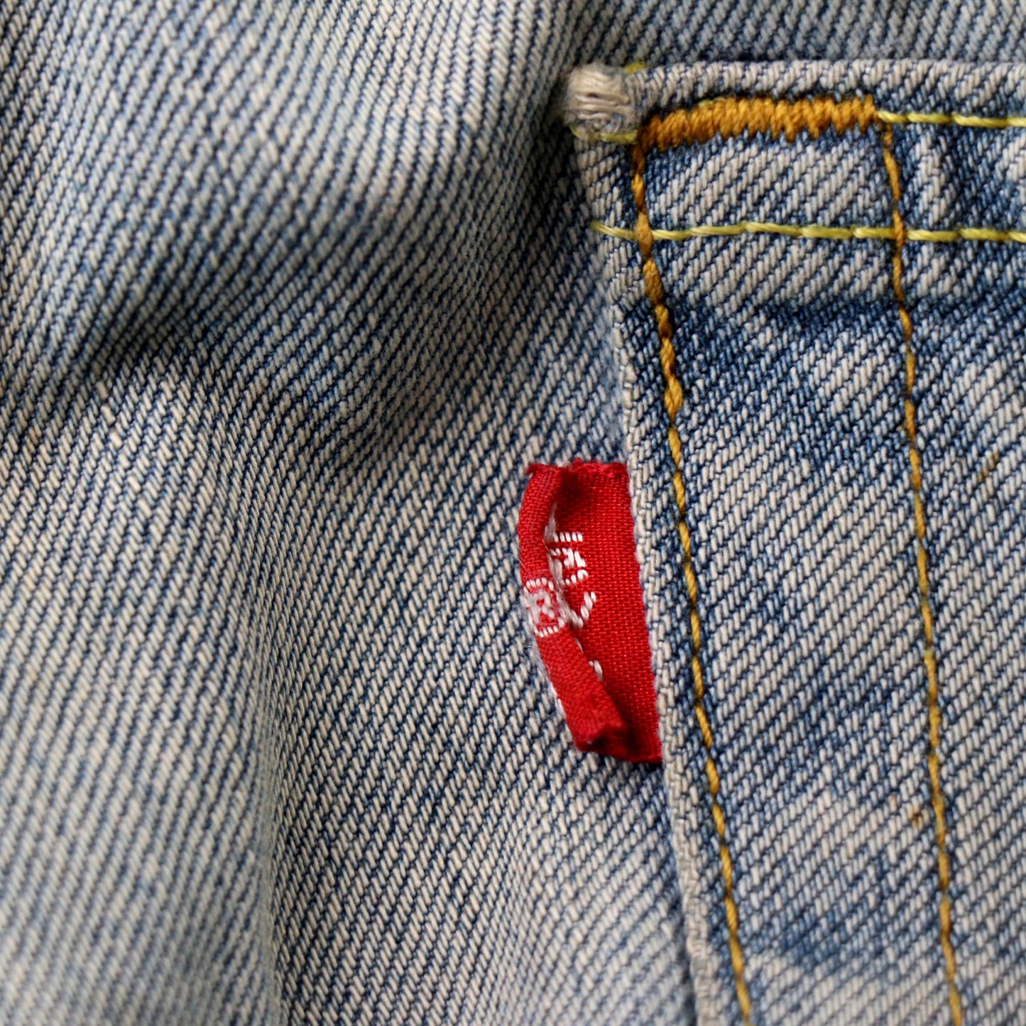Levi's 506 Red Tab W28 L34 Straight Leg Blue Denim Jeans