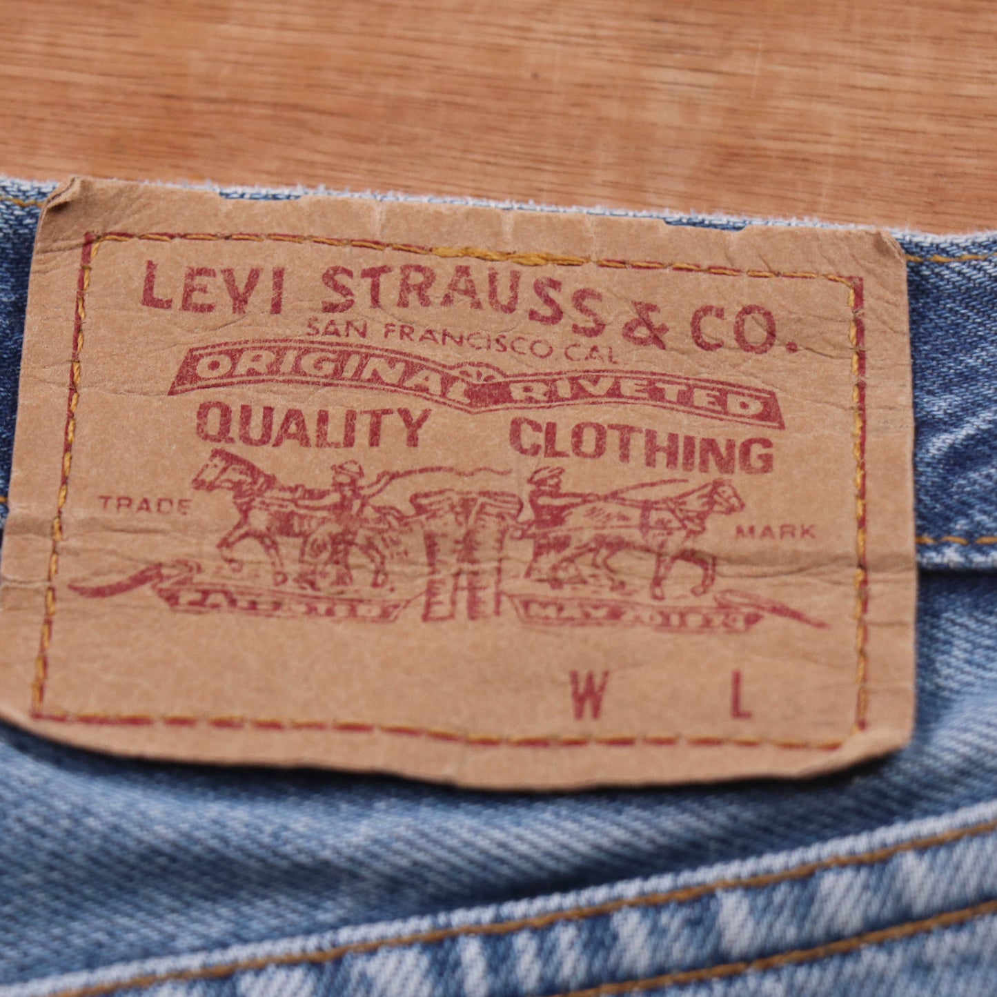 Levi's 501 Red Tab W28 L31 Original Fit Blue Denim Jeans