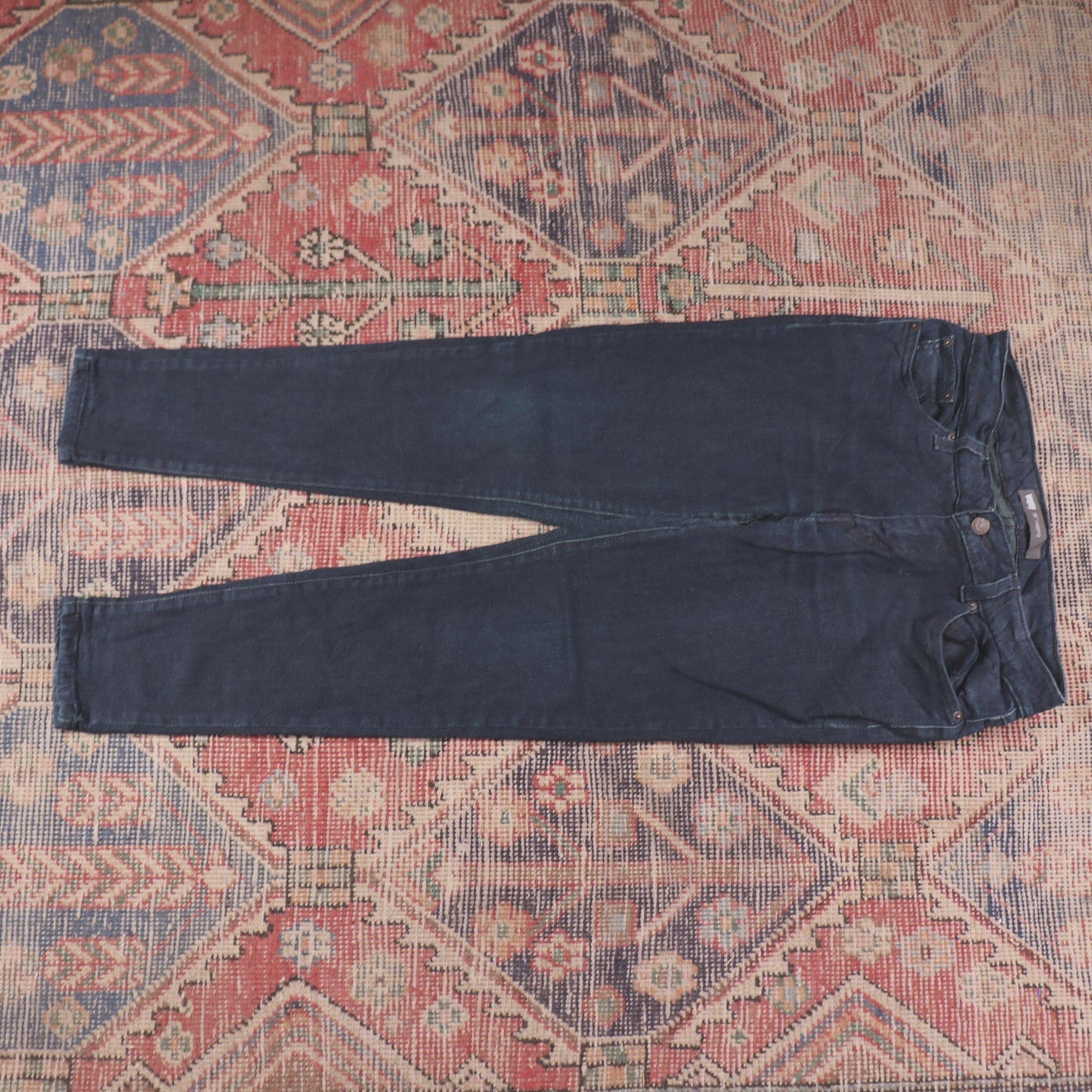 Levi's W30 L26 Straight Black Denim Jeans