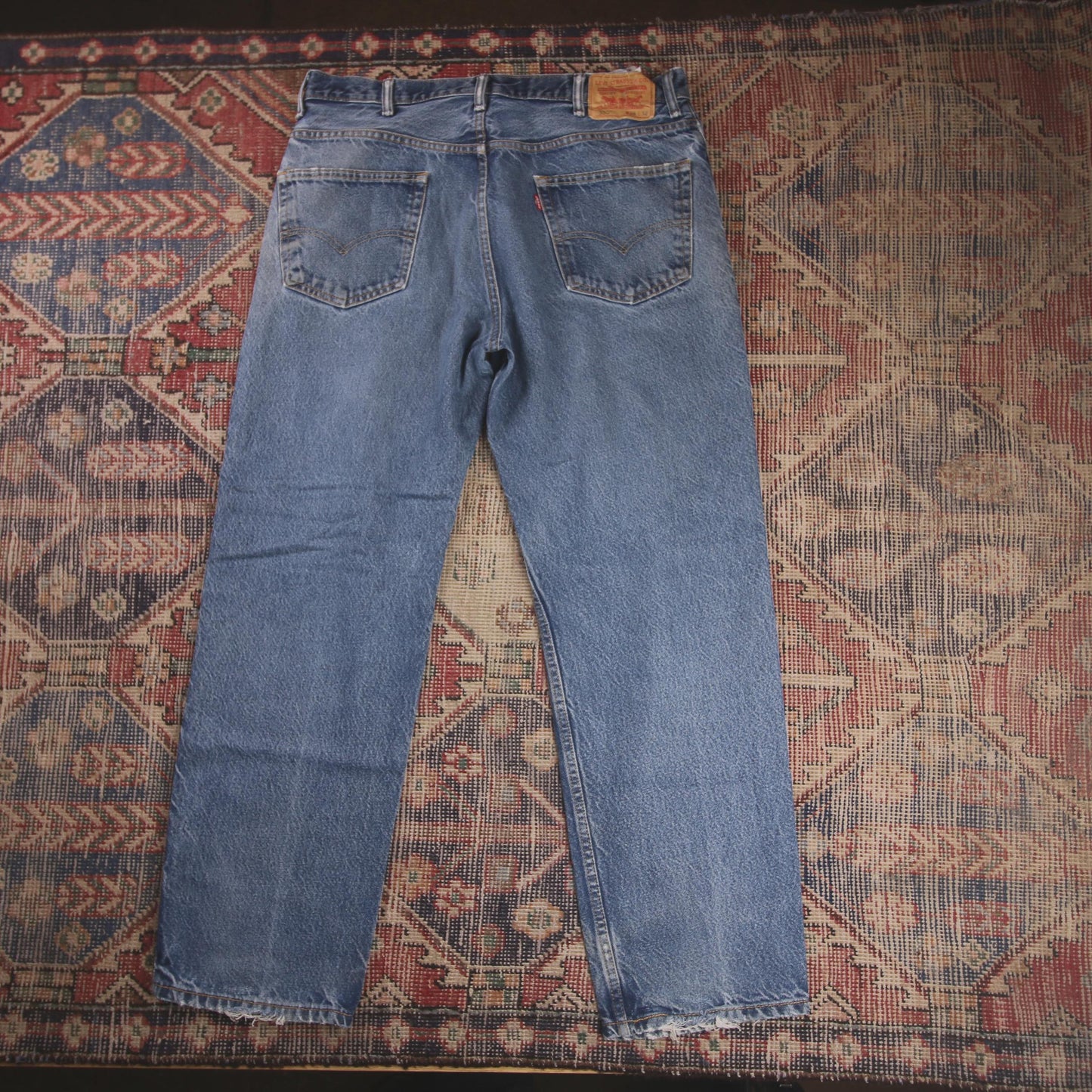 Levi's 550 W38 L30 Tapered Leg Relaxed Fit Blue Denim Jeans