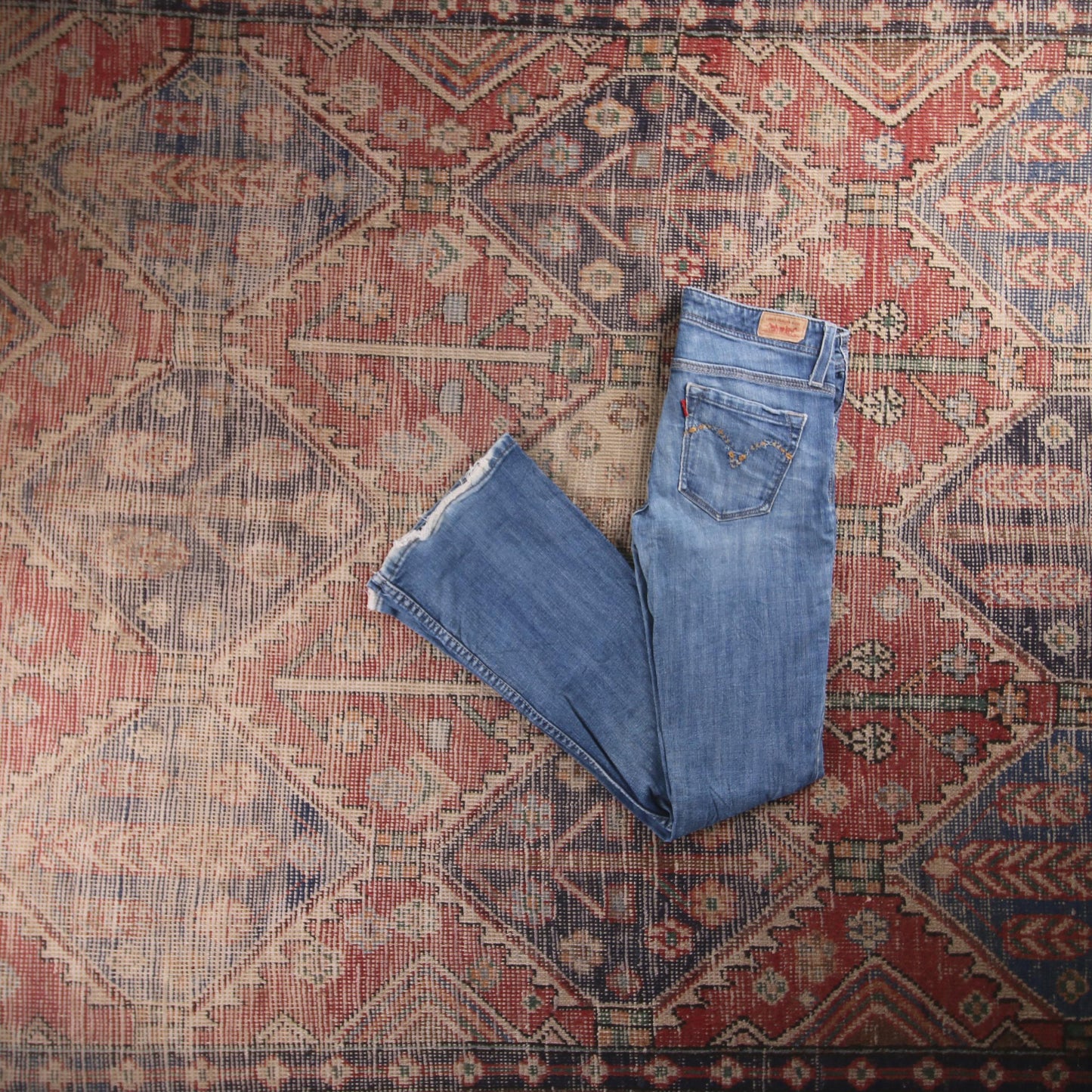 Levi's Red Tab W30 L30 Flare Blue Denim Jeans