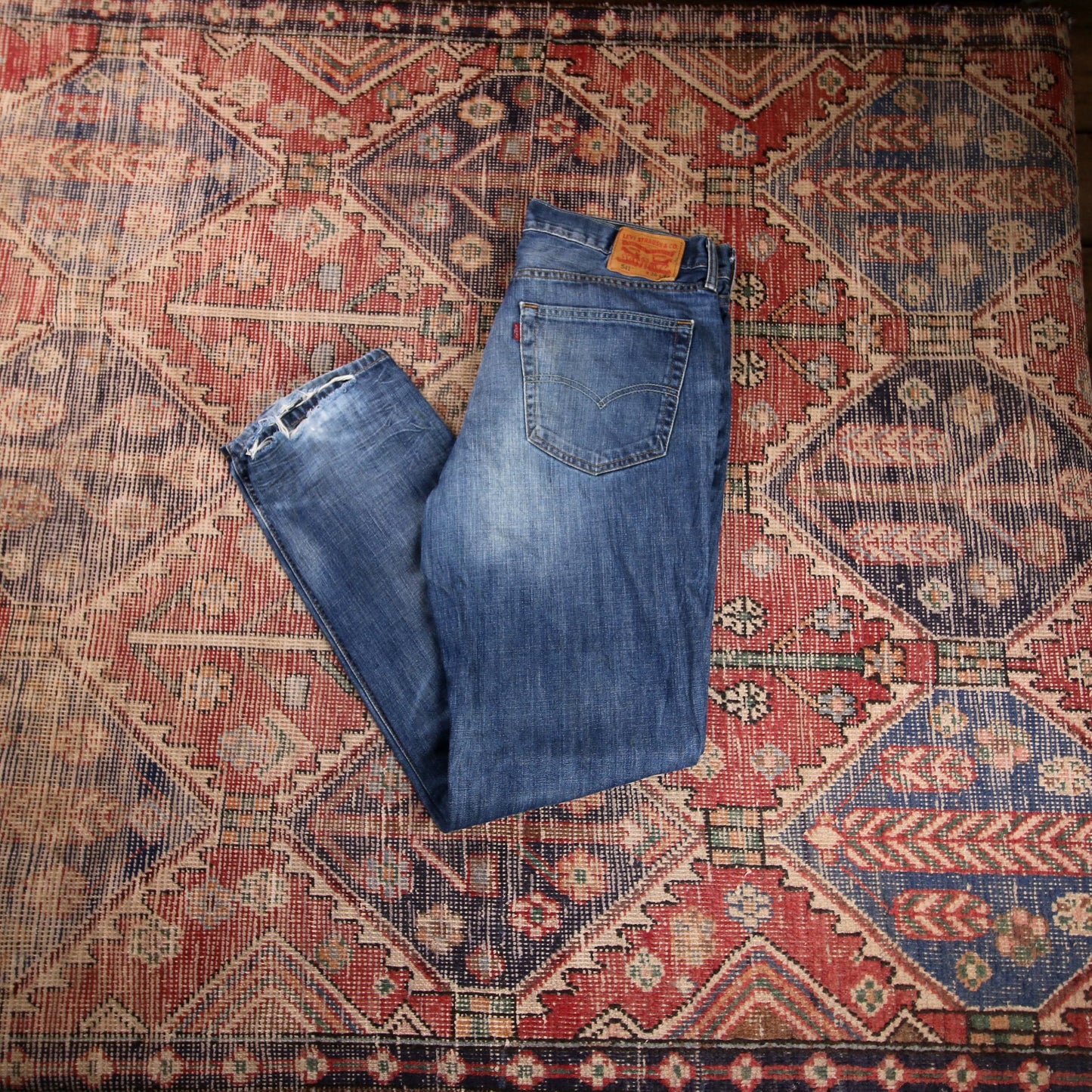 Levi's 541 W36 L32 Tapered Leg Blue Denim Jeans