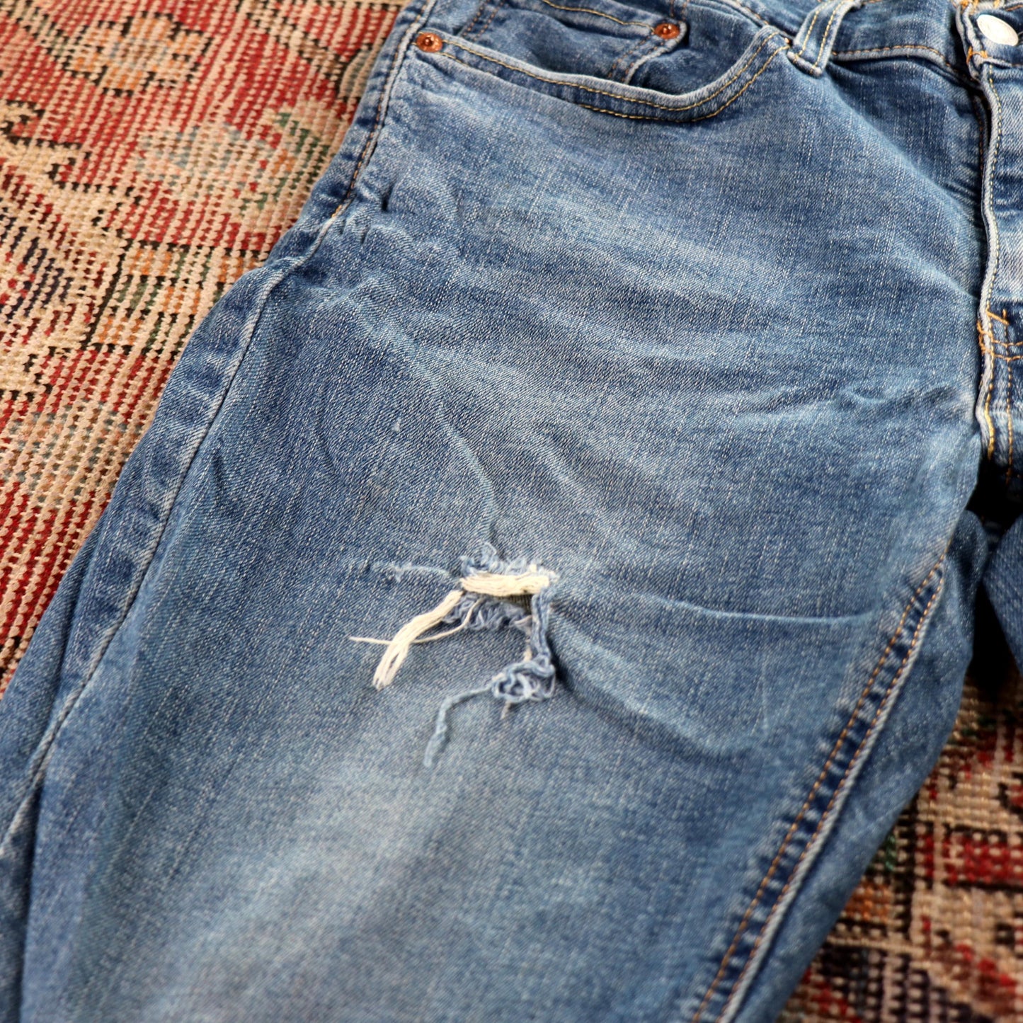 Levi's 581 Red Tab W30 L29 Skinny Blue Denim Jeans