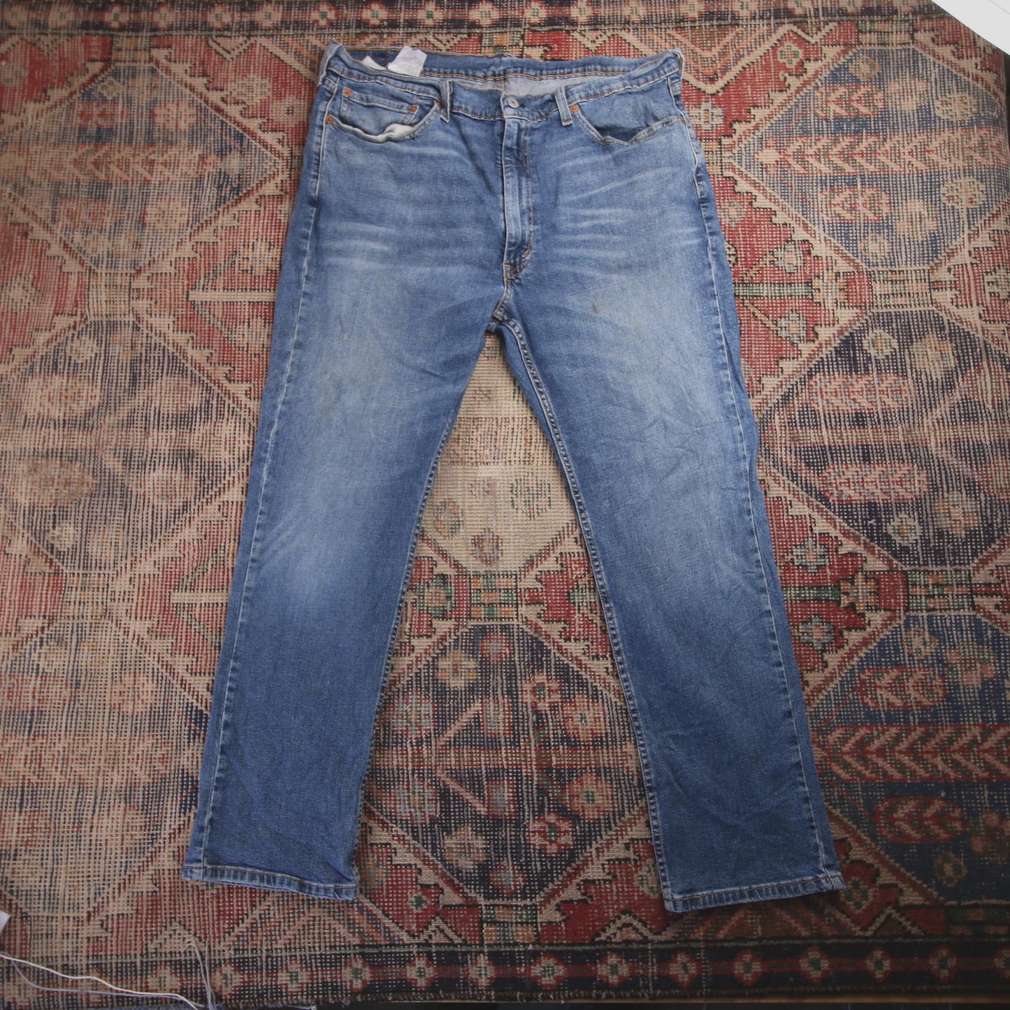 Levi's W38 L28 Straight Leg Blue Denim Jeans