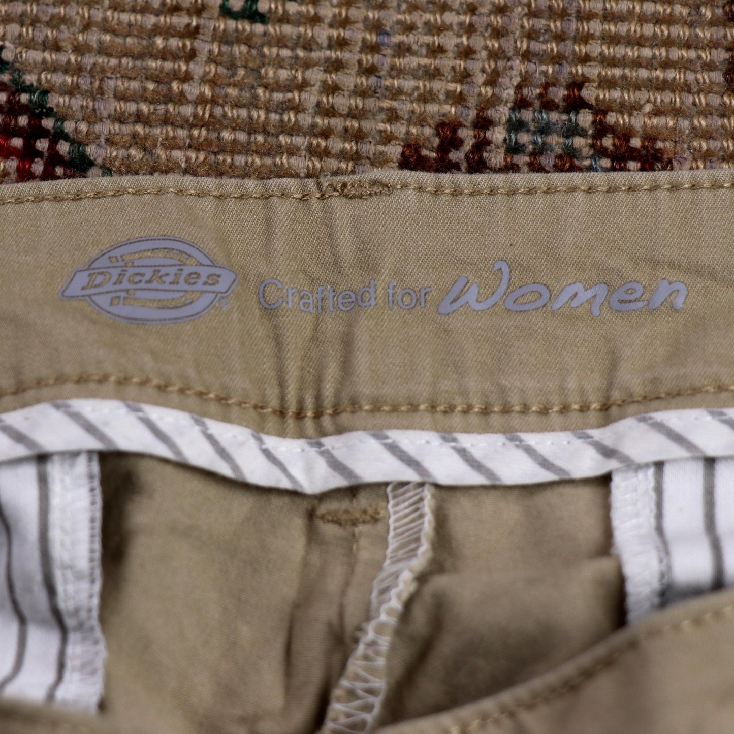 Dickies W36 L29 Straight Leg Beige Cotton Blend Trousers